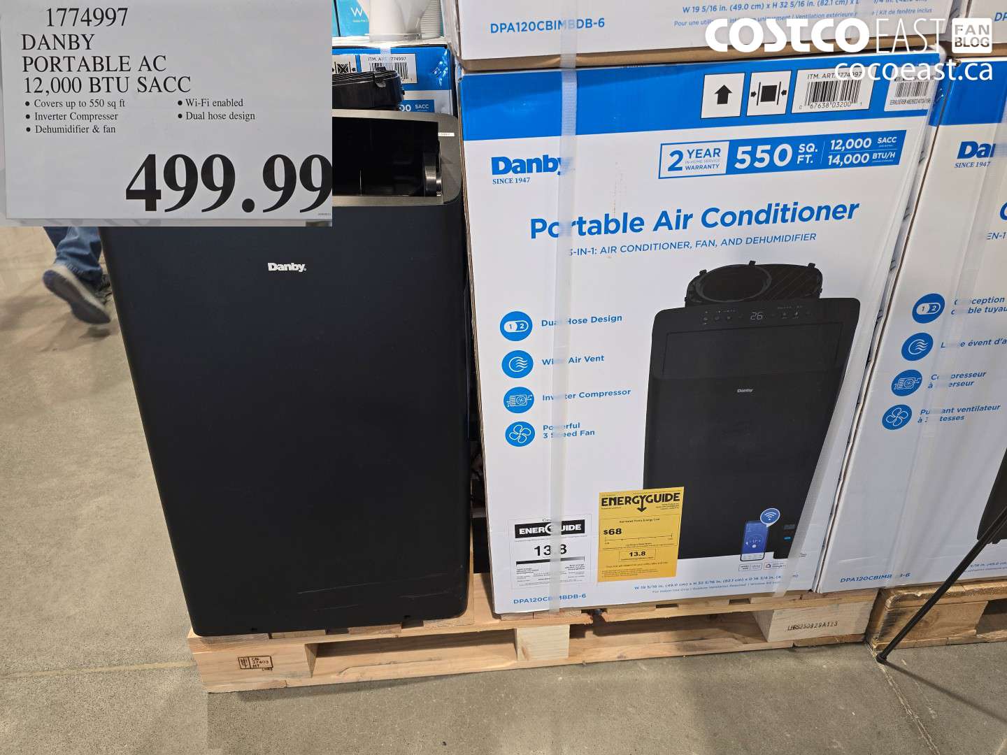 1774997 DANBY PORTABLE AC 12,000 BTU SACC $499.99