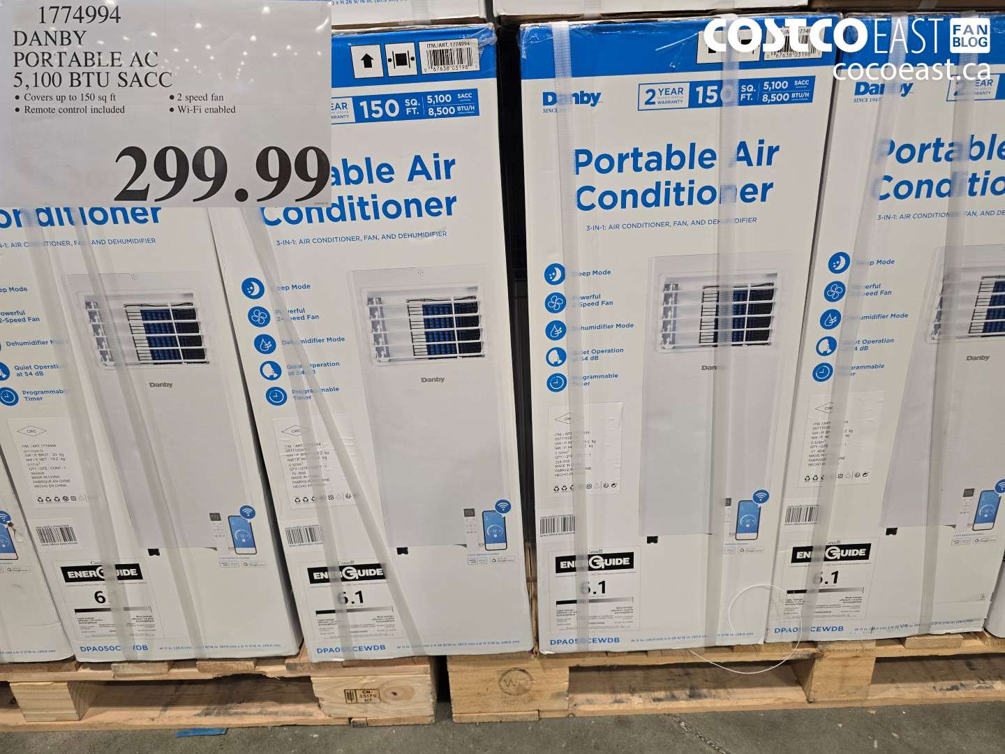 1774994 DANBY PORTABLE AC 5,100 BTU SACC $299.99