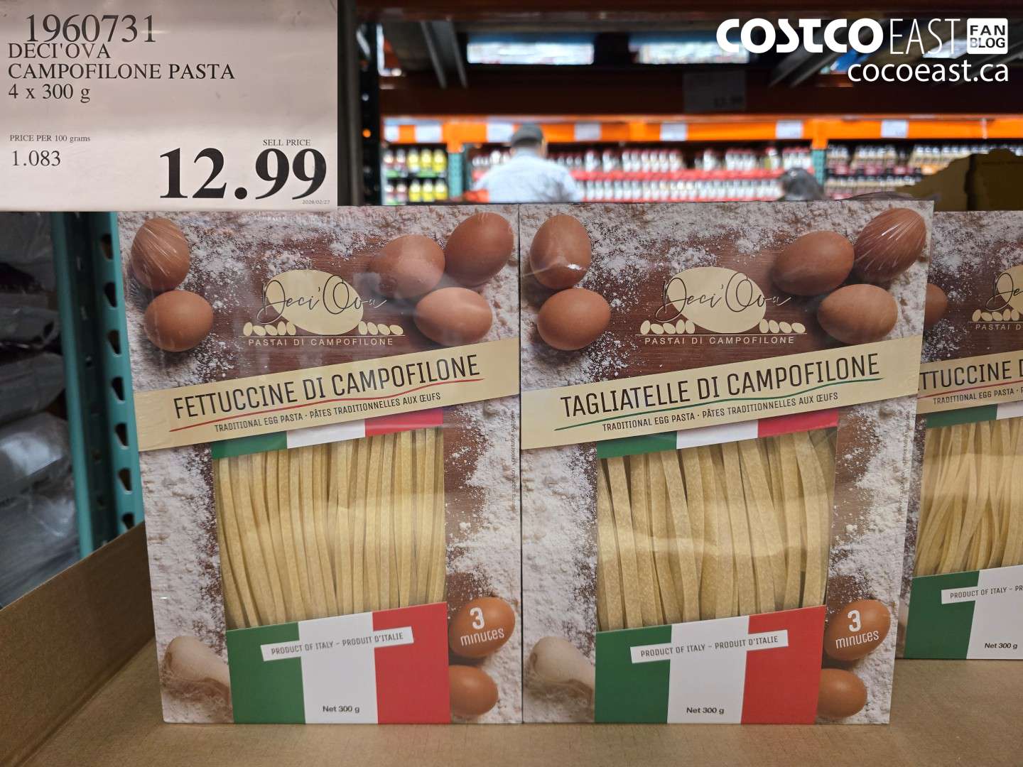 1960731 DECI'OVA CAMPOFILONE PASTA 4 X 300 G $12.99