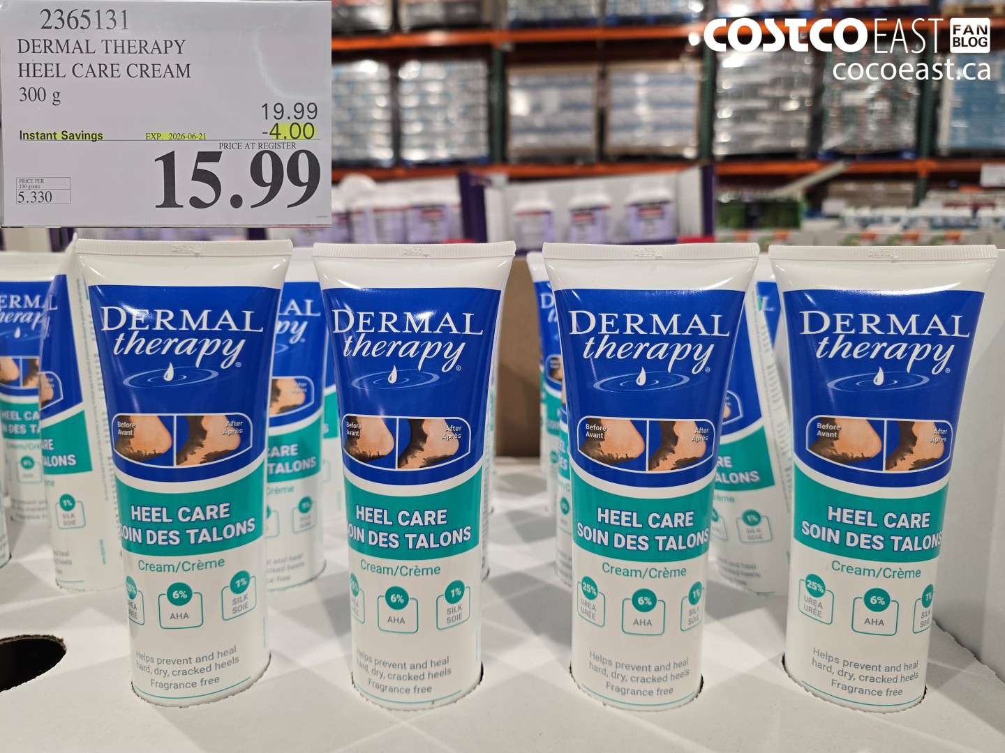 2365131 DERMAL THERAPY HEEL CARE CREAM 300 G ($4.00 INSTANT SAVINGS EXPIRES ON 2026-06-21) $15.99