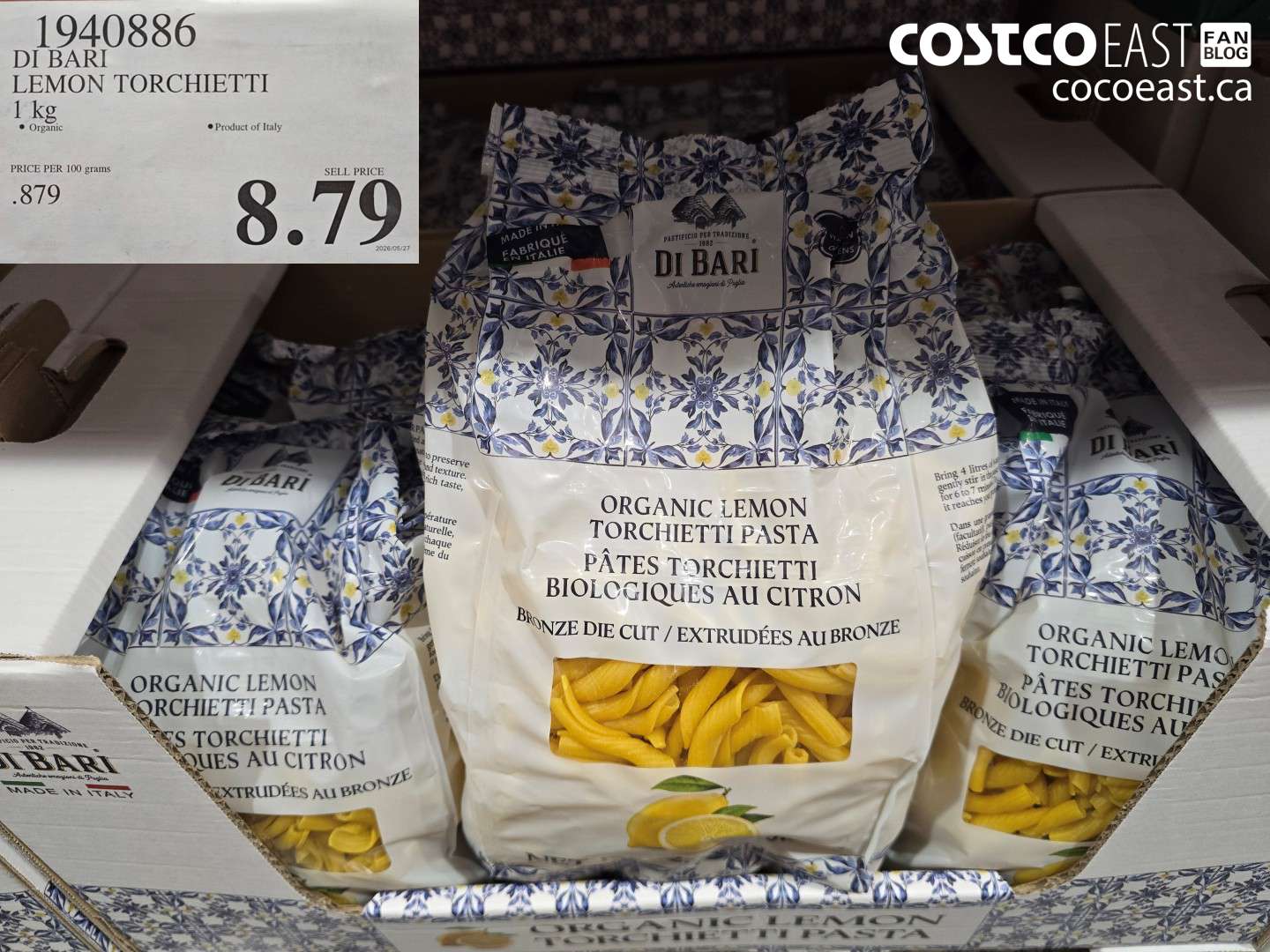 1940886 DI BARI LEMON TORCHIETTI 1 KG $8.79