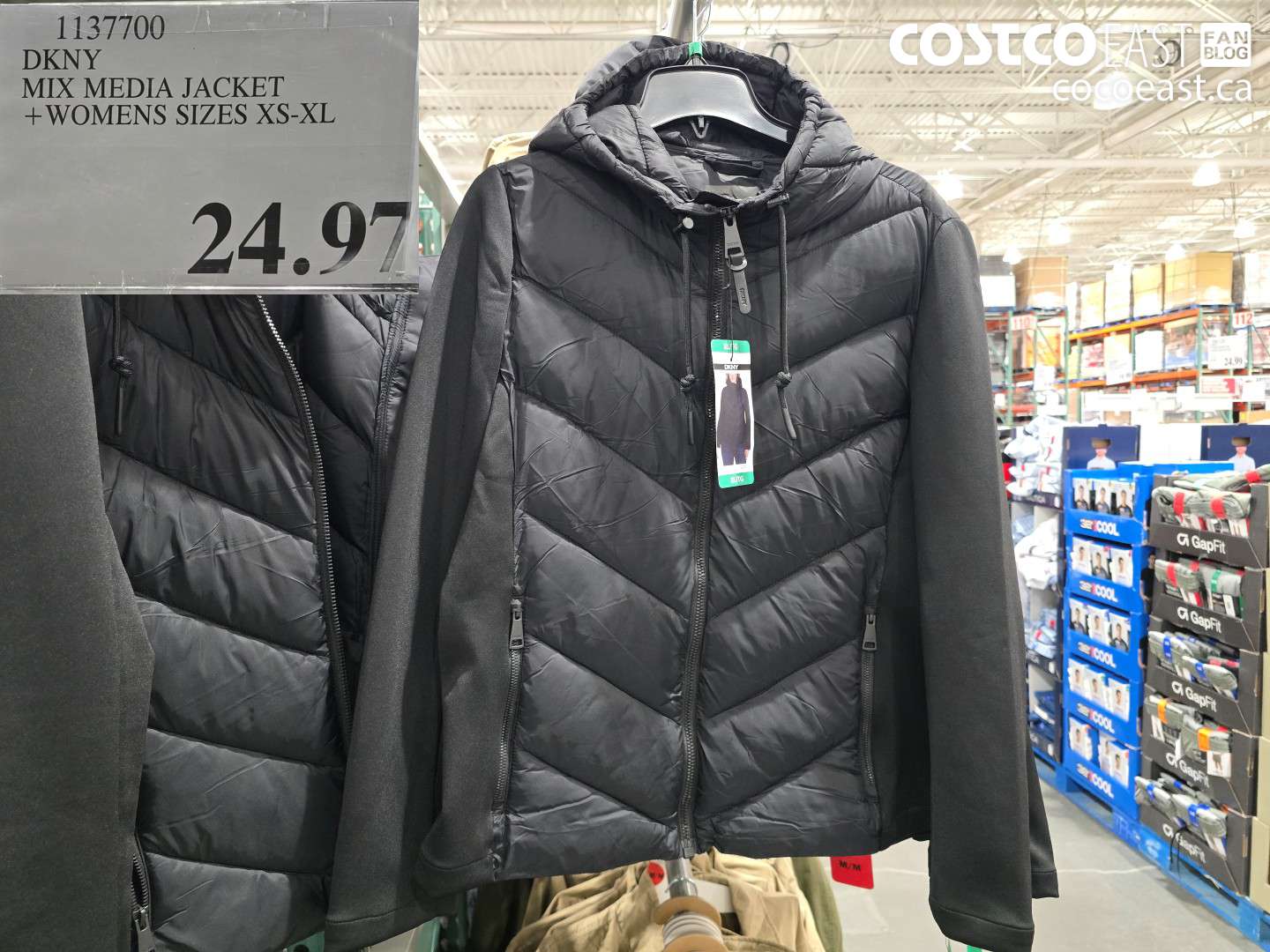 1137700 DKNY MIX MEDIA JACKET + WOMENS SIZES XS-XL $24.97