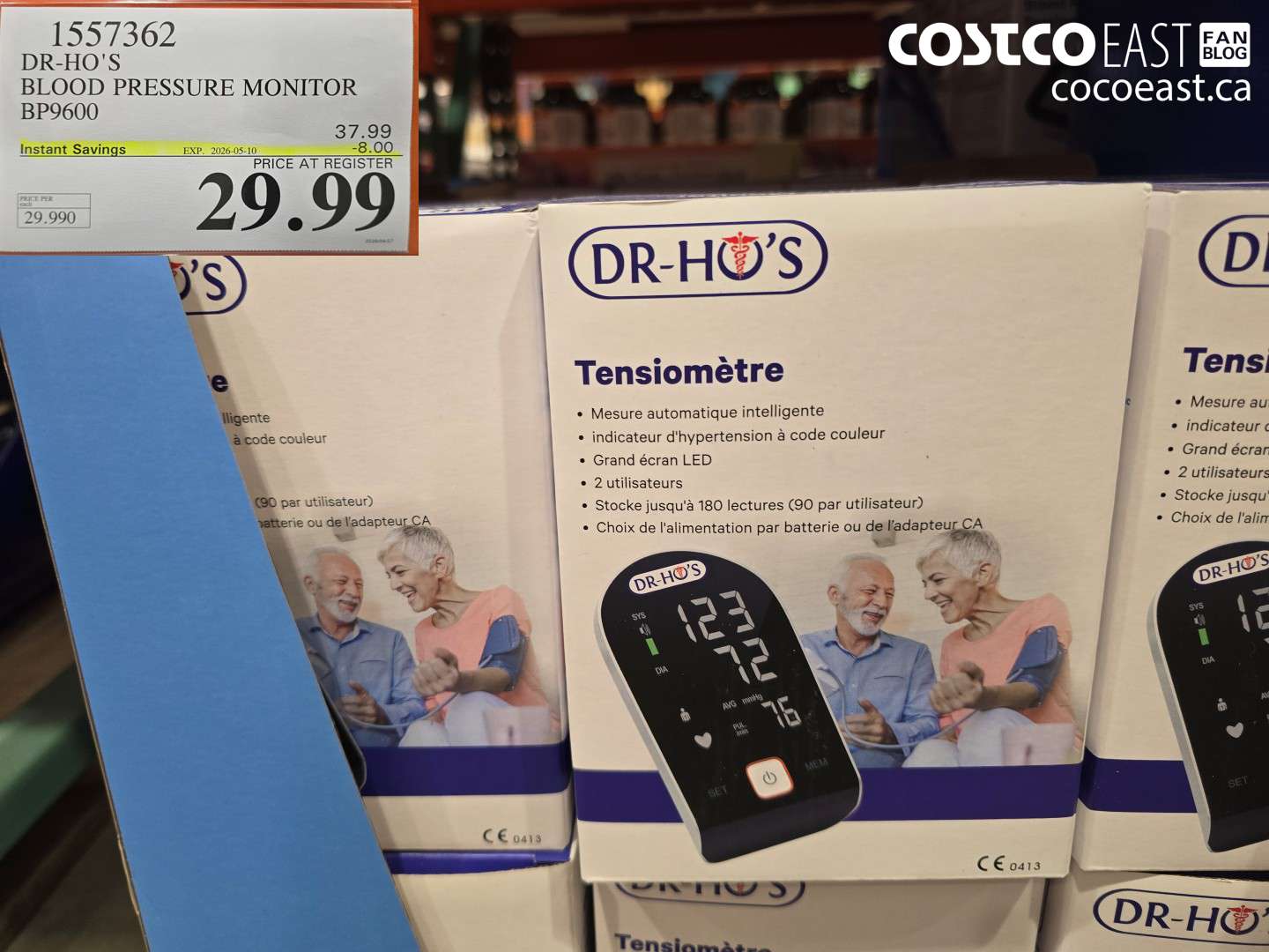 1557362 DR-HO'S BLOOD PRESSURE MONITOR BP9600 ($8.00 INSTANT SAVINGS EXPIRES ON 2026-05-10) $29.99