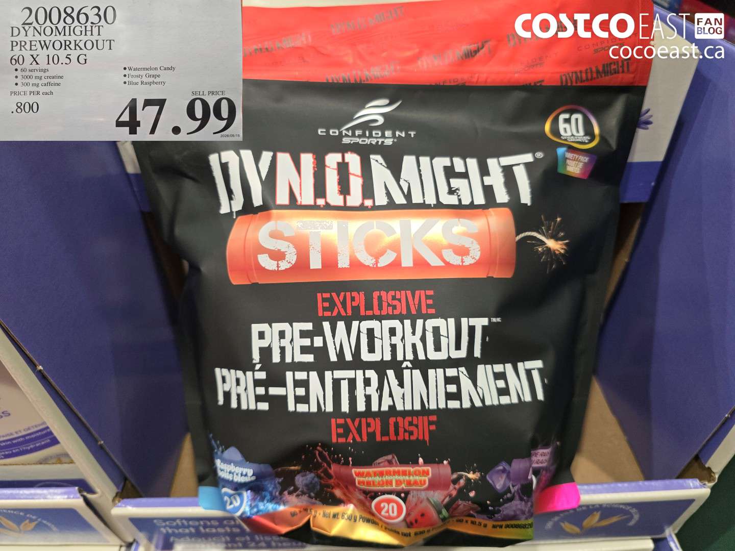 2008630 DYNOMIGHT PREWORKOUT 60 X 10.5 G $47.99