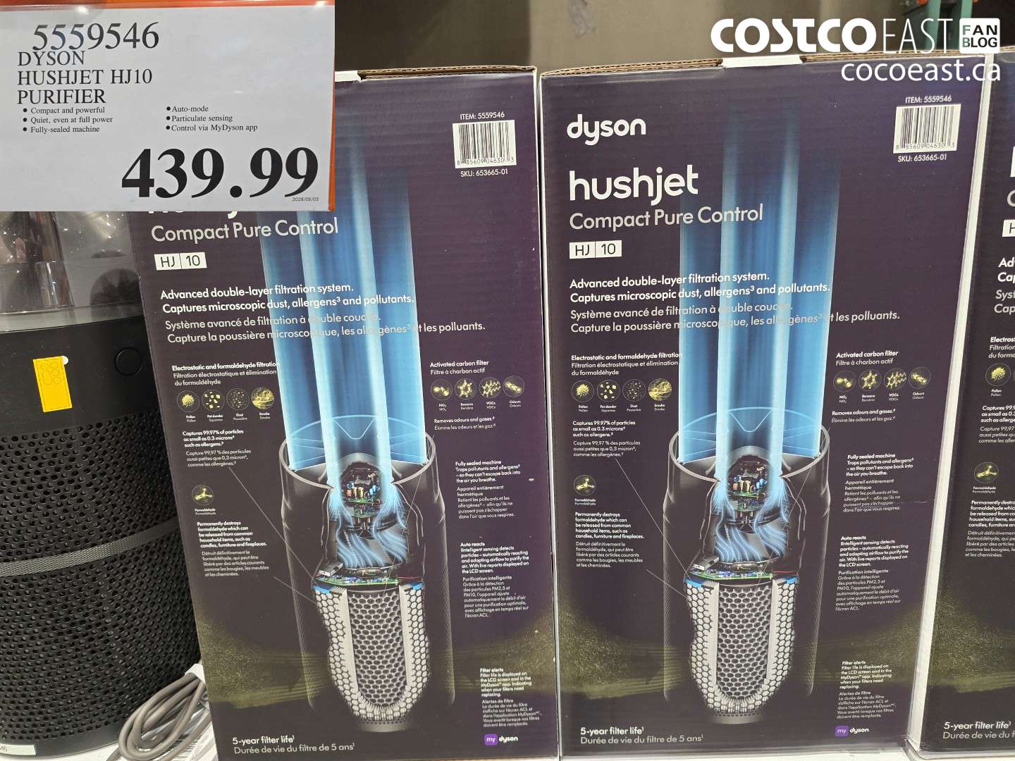5559546 DYSON HUSHJET HJ10 PURIFIER $439.99