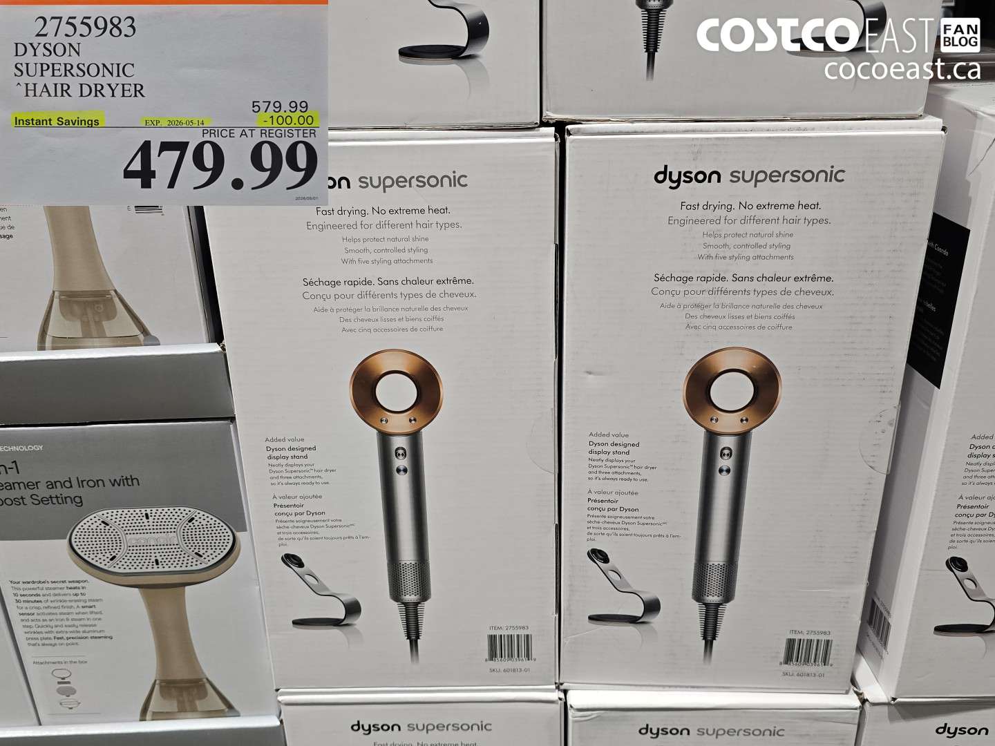 2755983 DYSON SUPERSONIC HAIR DRYER ($100.00 INSTANT SAVINGS EXPIRES ON 2026-05-14) $479.99