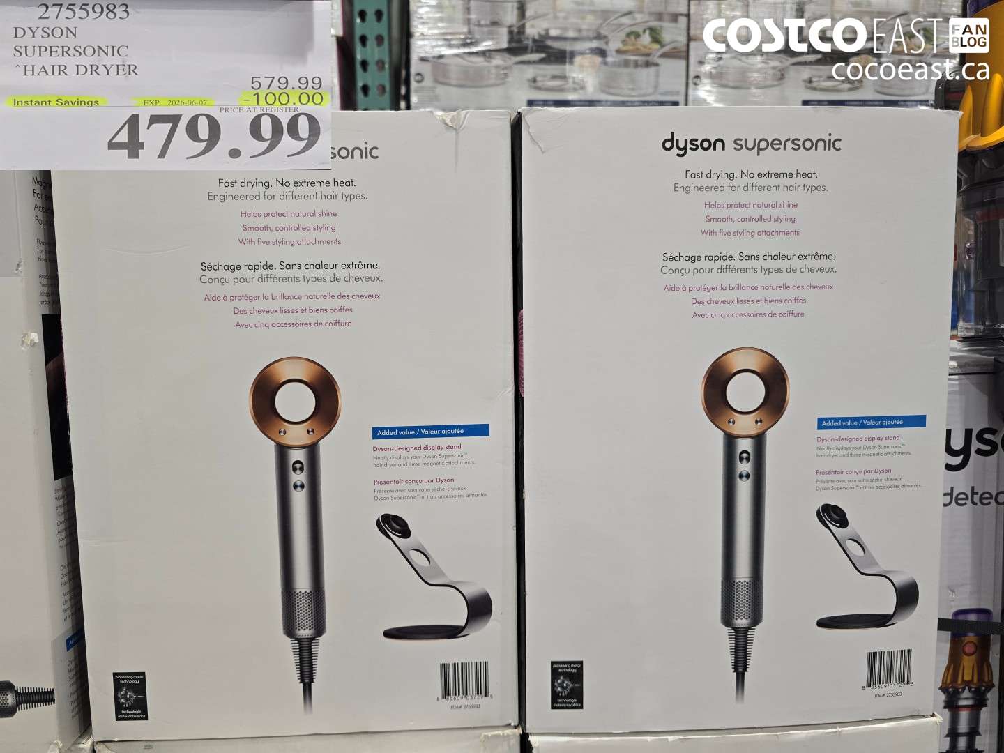 2755983 DYSON SUPERSONIC HAIR DRYER ($100.00 INSTANT SAVINGS EXPIRES ON 2026-06-07) $479.99
