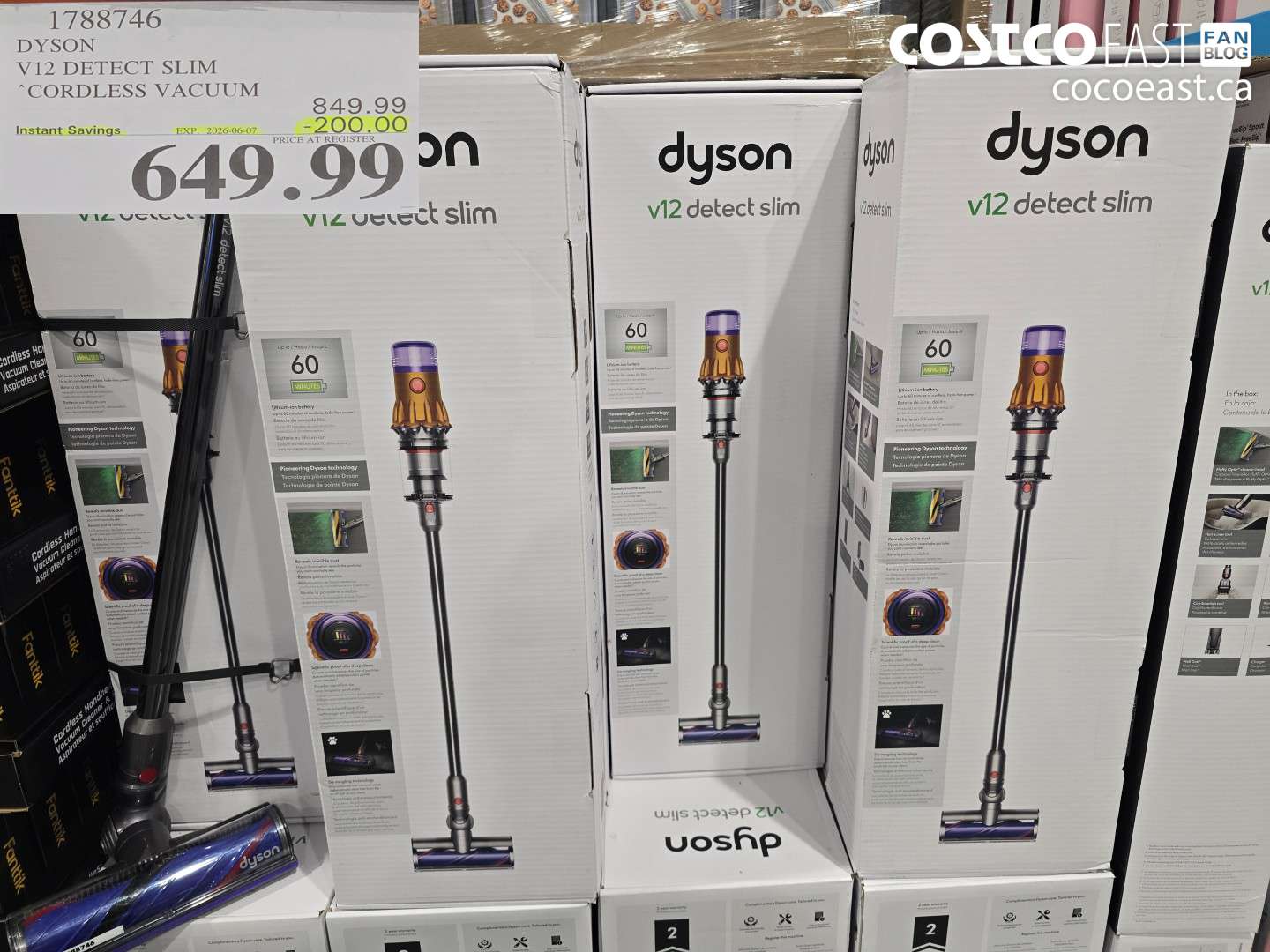 1788746 DYSON V12 DETECT SLIM CORDLESS VACUUM ($200.00 INSTANT SAVINGS EXPIRES ON 2026-06-07) $649.99