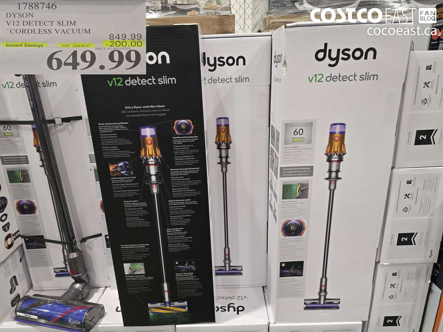 1788746 DYSON V12 DETECT SLIM CORDLESS VACUUM ($200.00 INSTANT SAVINGS EXPIRES ON 2026-06-07) $649.99