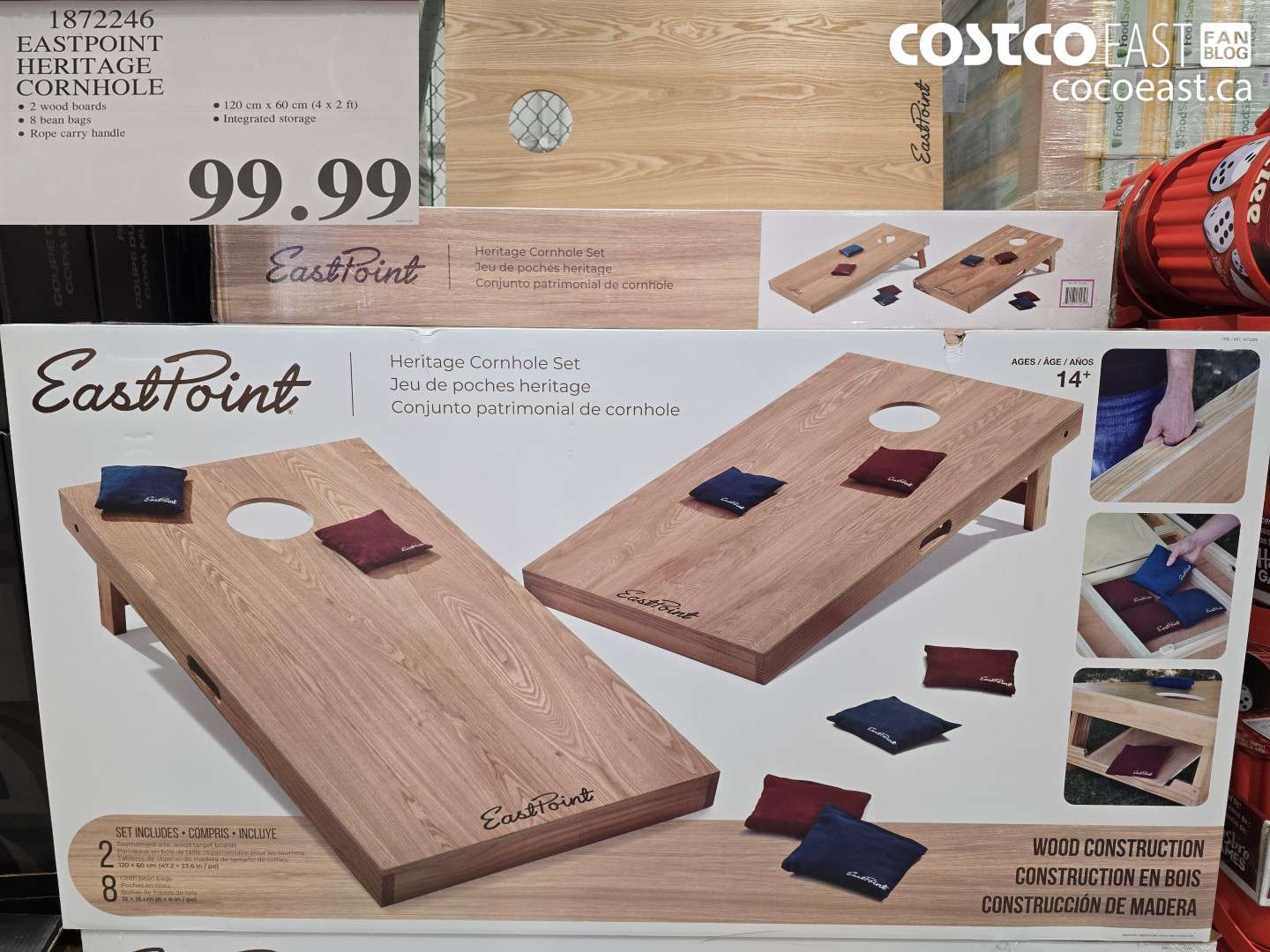 1872246 EASTPOINT HERITAGE CORNHOLE $99.99
