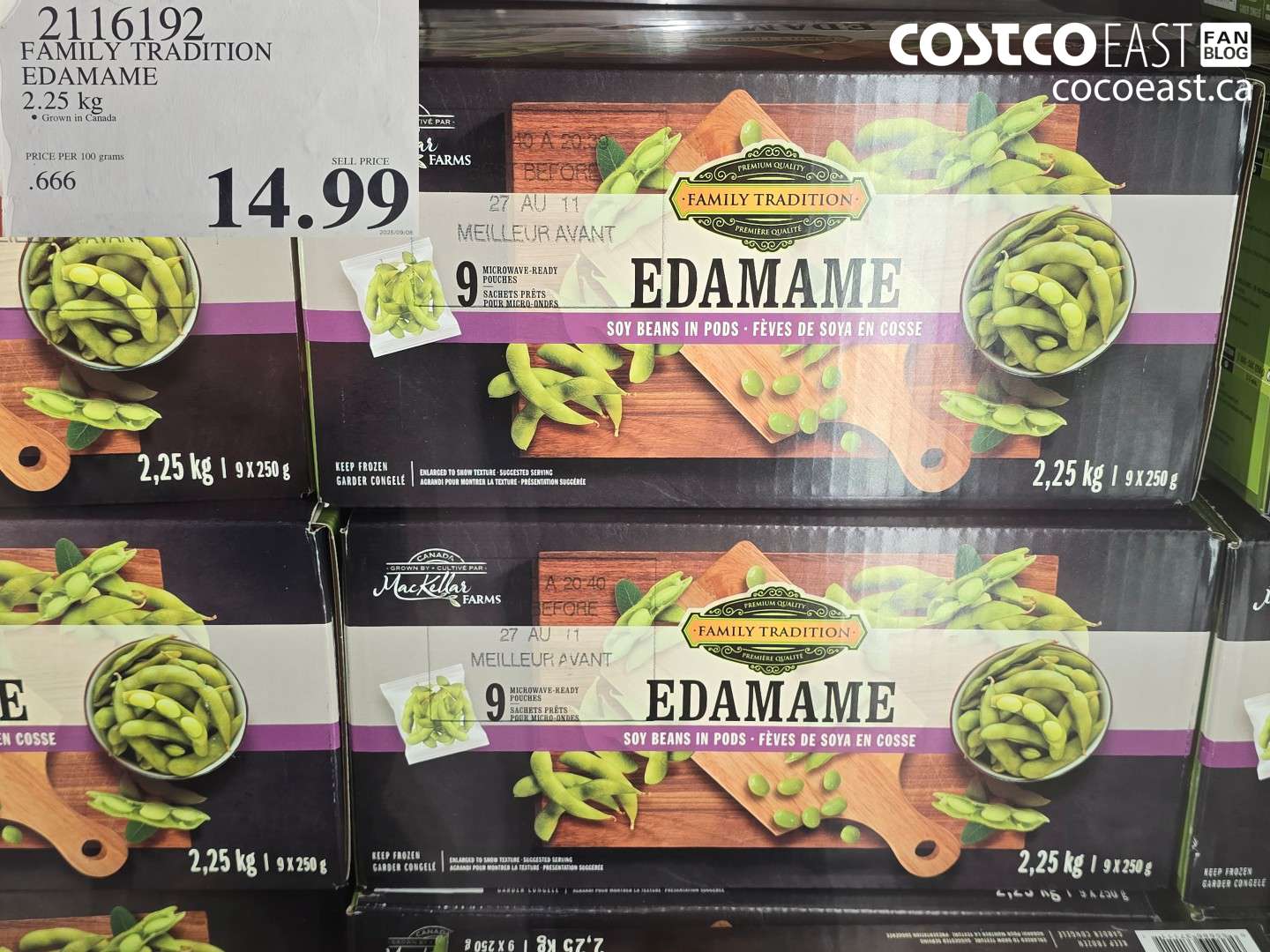 2116192 FAMILY TRADITION EDAMAME 2.25 KG $14.99