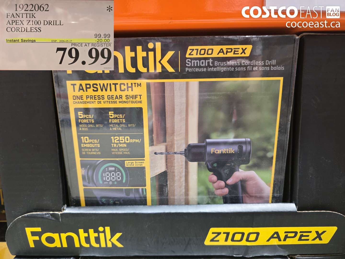 1922062 FANTTIK APEX Z100 DRILL CORDLESS ($20.00 INSTANT SAVINGS EXPIRES ON 2026-05-17) $79.99