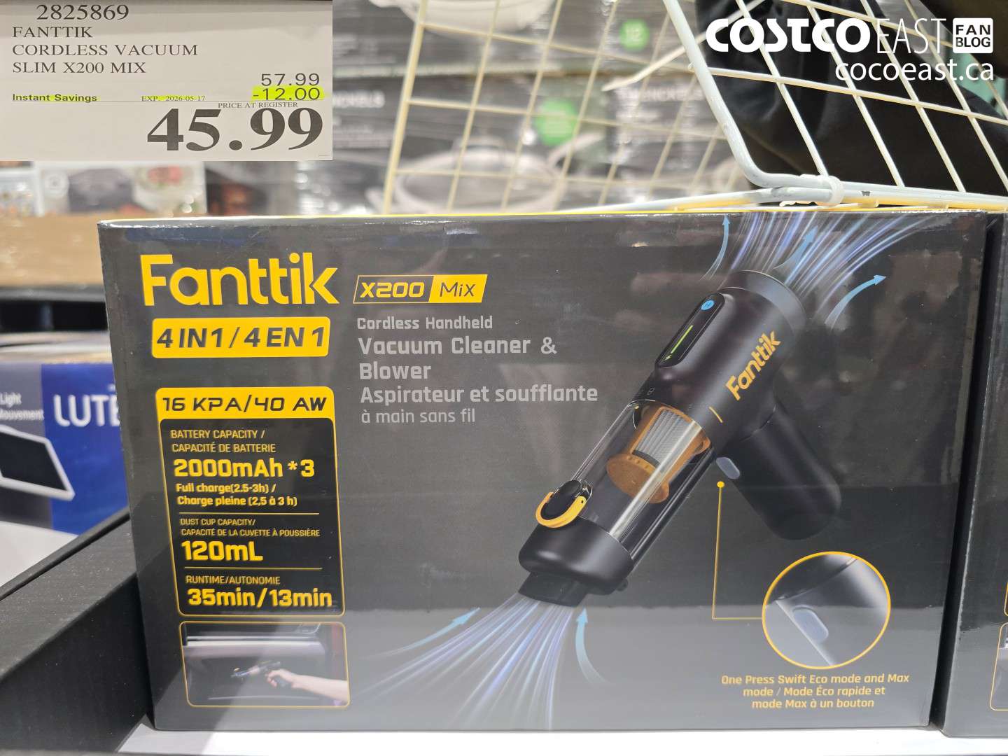 2825869 FANTTIK CORDLESS VACUUM SLIM X200 MIX ($12.00 INSTANT SAVINGS EXPIRES ON 2026-05-17) $45.99
