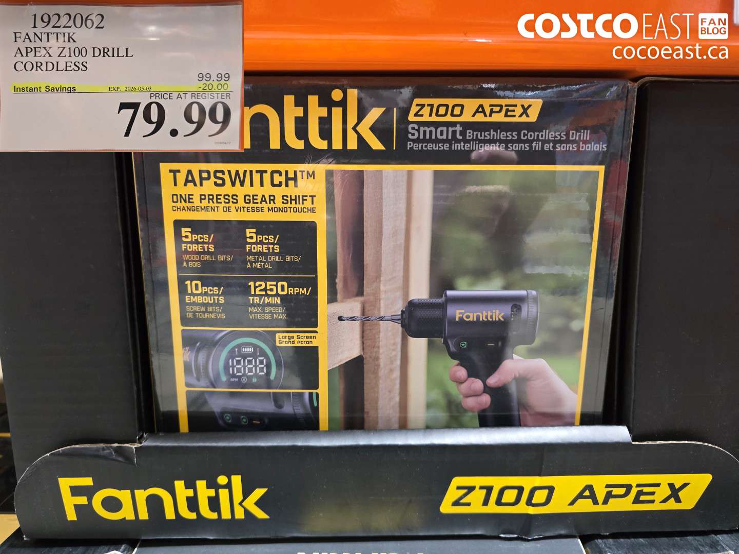 1922062 FANTTK APEX Z100 DRILL CORDLESS ($20.00 INSTANT SAVINGS EXPIRES ON 2026-05-03) $79.99