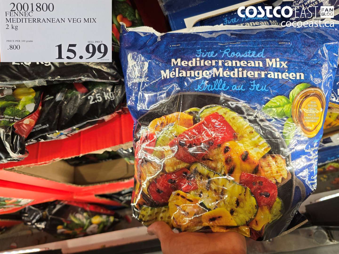 2001800 FENNEC MEDITERRANEAN VEG MIX 2 KG $15.99