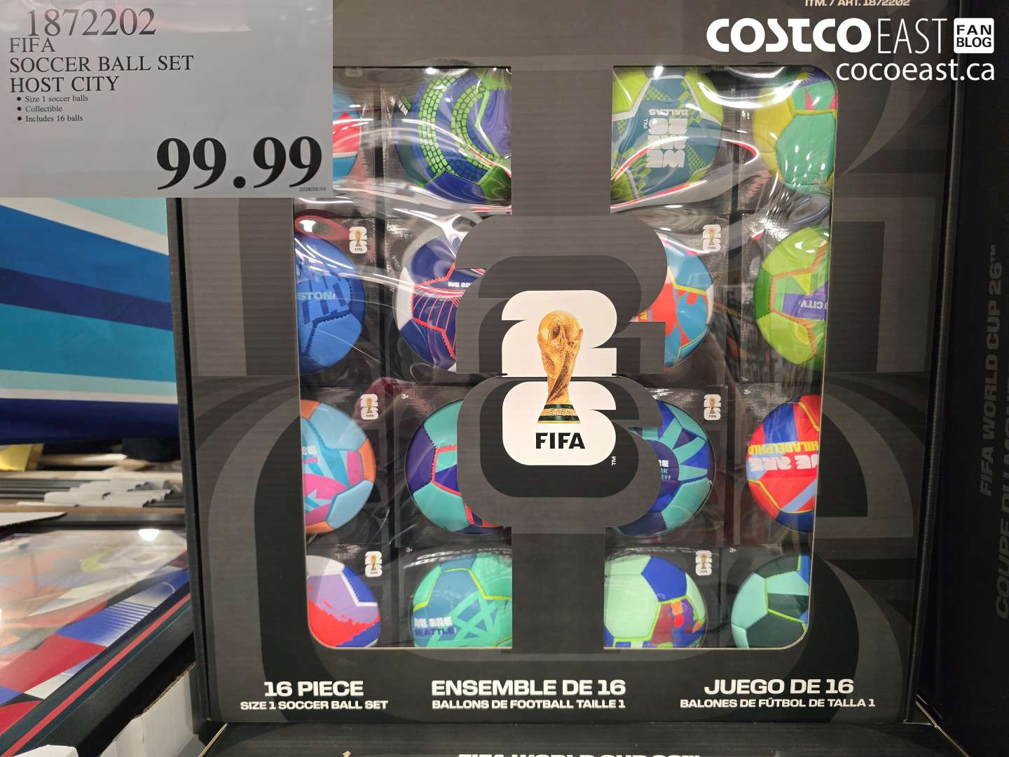 1872202 FIFA SOCCER BALL SET HOST CITY $99.99