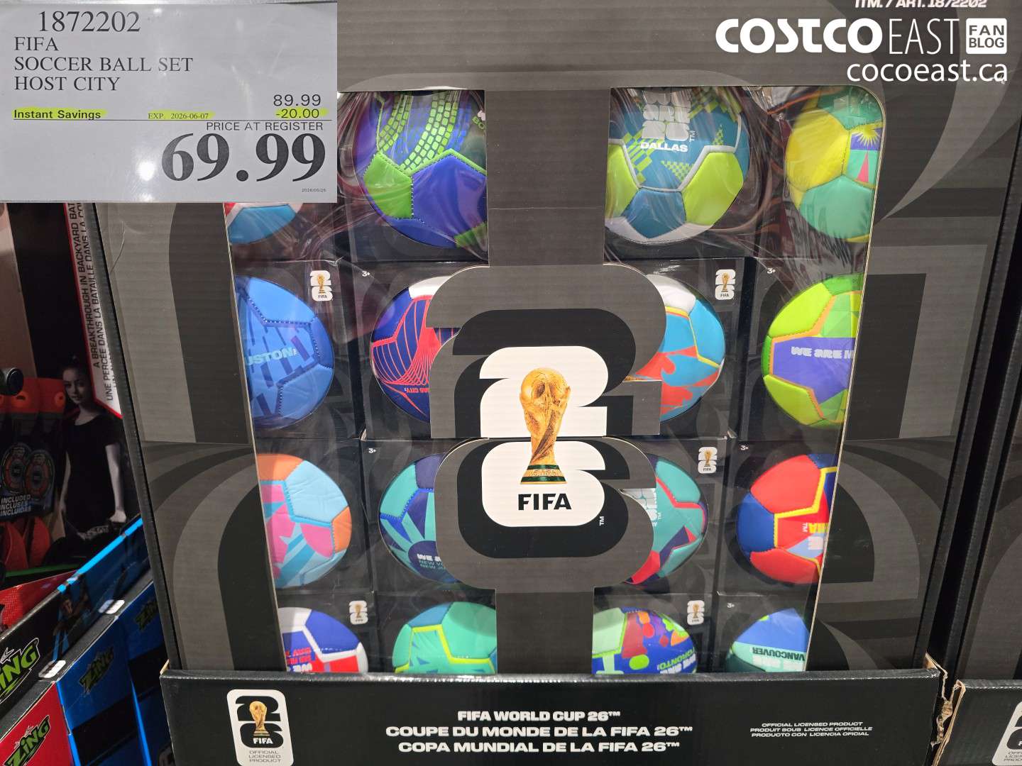 1872202 FIFA SOCCER BALL SET HOST CITY ($20.00 INSTANT SAVINGS EXPIRES ON 2026-06-07) $69.99