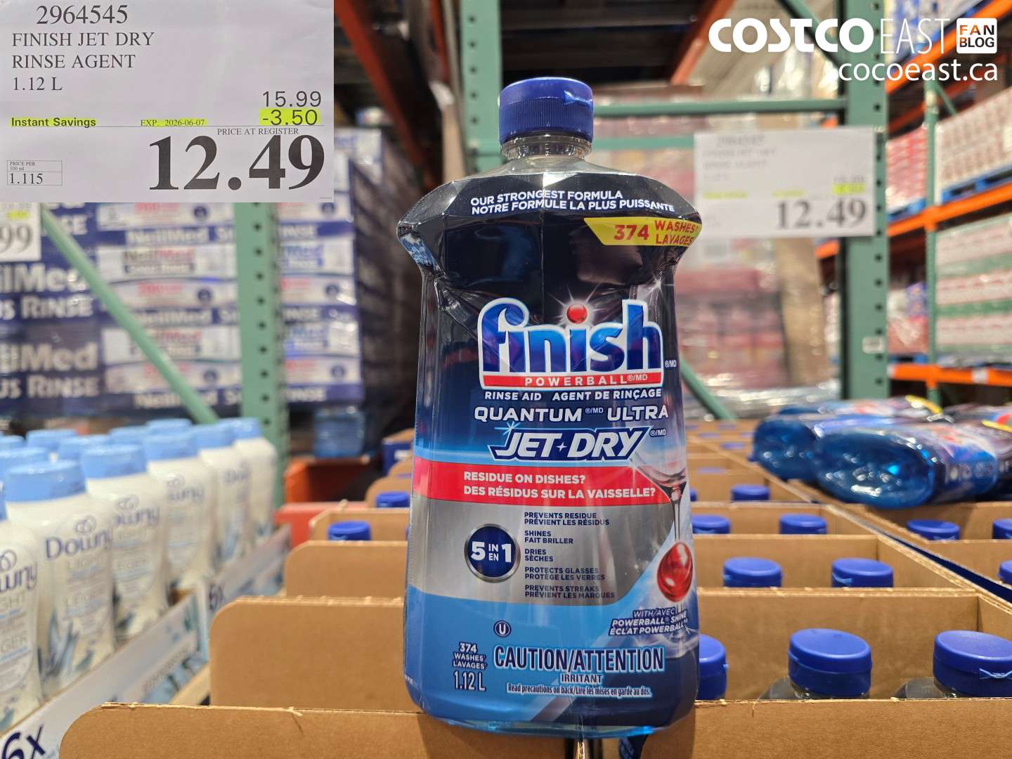 2964545 FINISH JET DRY RINSE AGENT 1.12 L ($3.50 INSTANT SAVINGS EXPIRES ON 2026-06-07) $12.49