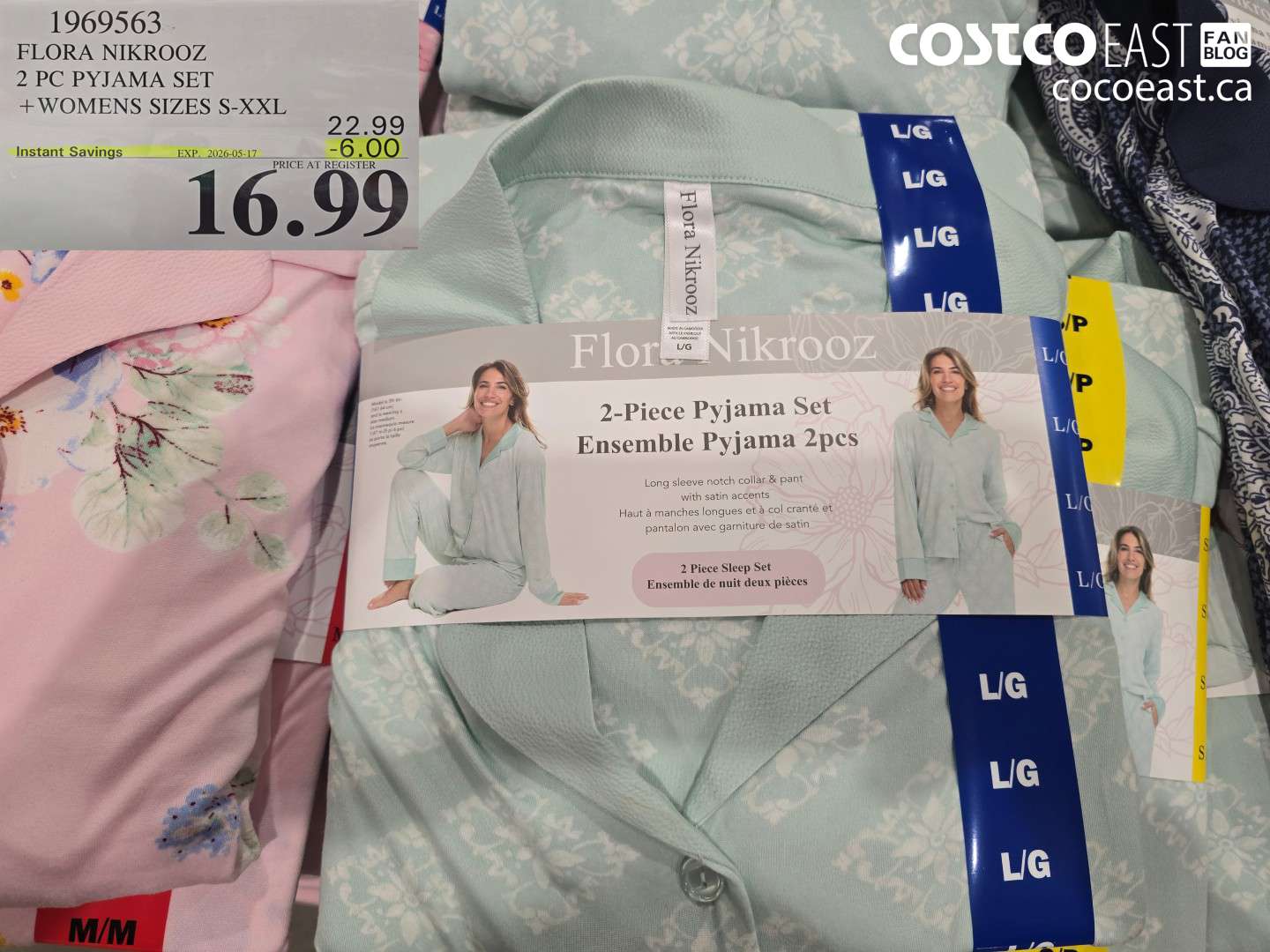 1969563 FLORA NIKROOZ 2 PC PYJAMA SET WOMENS SIZES S-XXL ($6.00 INSTANT SAVINGS EXPIRES ON 2026-05-17) $16.99