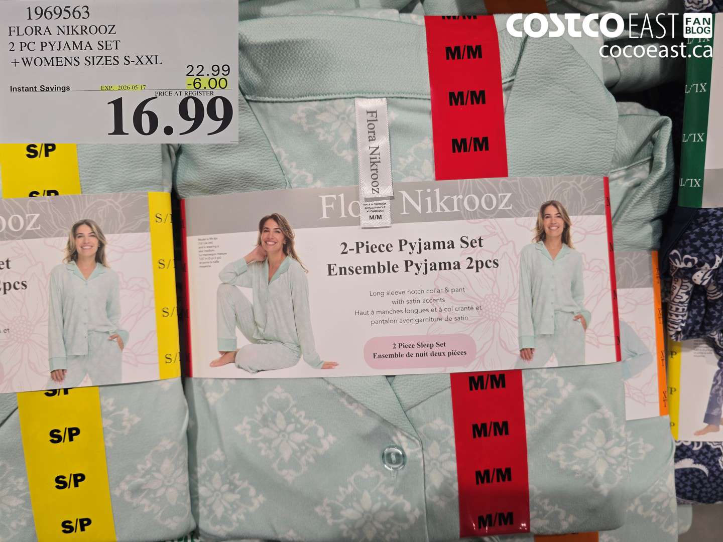 1969563 FLORA NIKROOZ 2 PC PYJAMA SET WOMENS SIZES S-XXL ($6.00 INSTANT SAVINGS EXPIRES ON 2026-05-17) $16.99