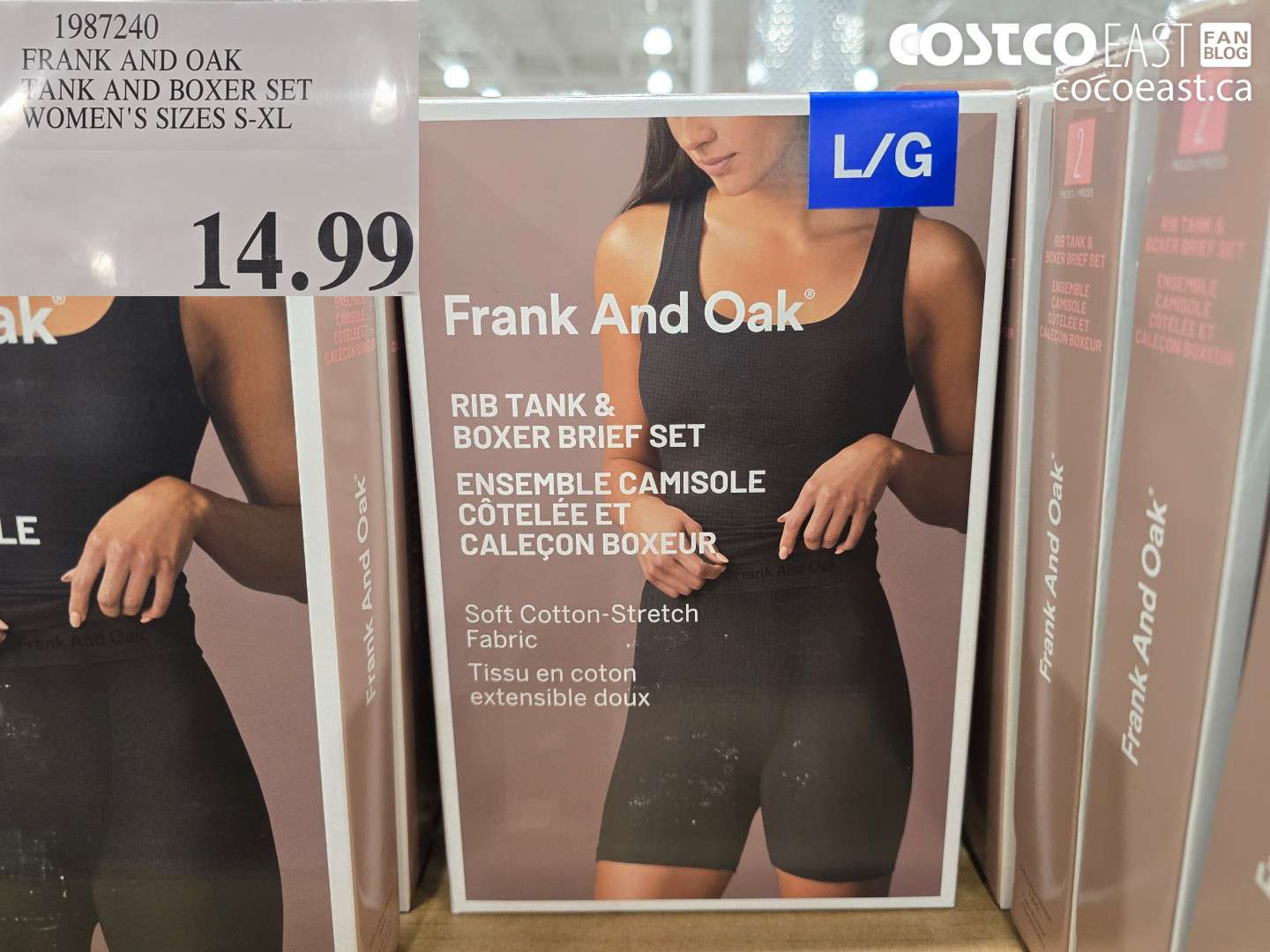 1987240 FRANK AND OAK TANK AND BOXER SET WOMEN'S SIZES S-XL $14.99