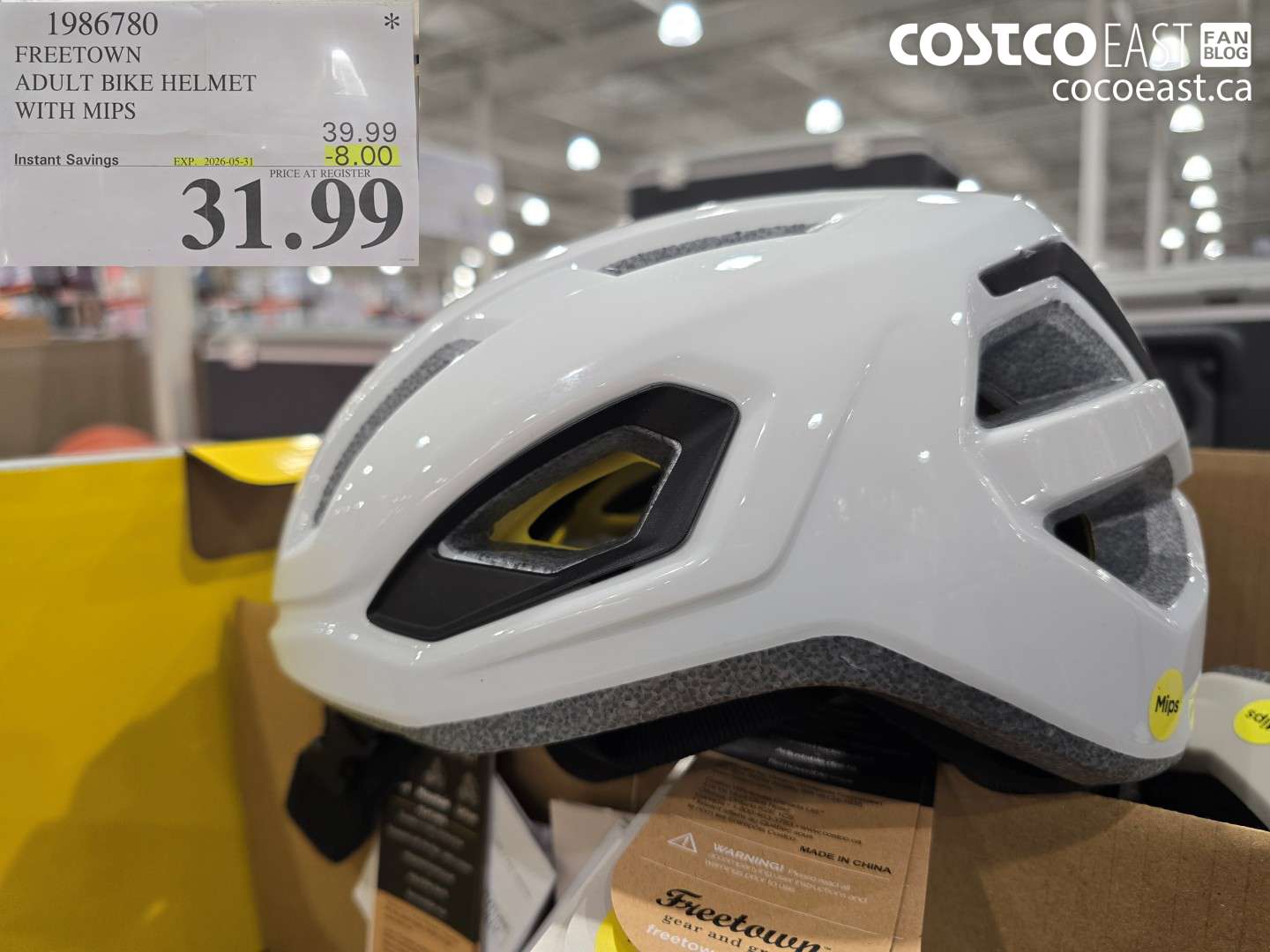 1986780 FREETOWN ADULT BIKE HELMET WITH MIPS ($8.00 INSTANT SAVINGS EXPIRES ON 2026-05-31) $31.99