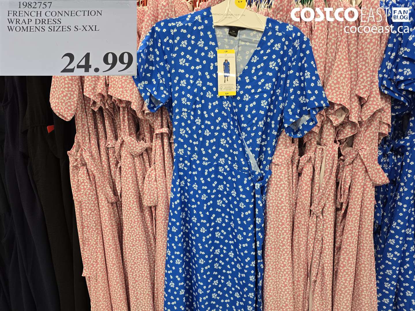 1982757 FRENCH CONNECTION WRAP DRESS WOMENS SIZES S-XXL $24.99