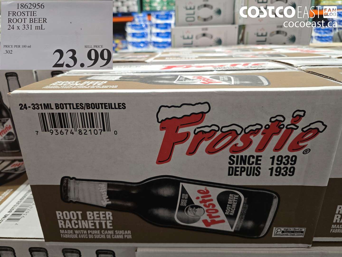 1862956 FROSTIE ROOT BEER 24 X 331 ML $23.99