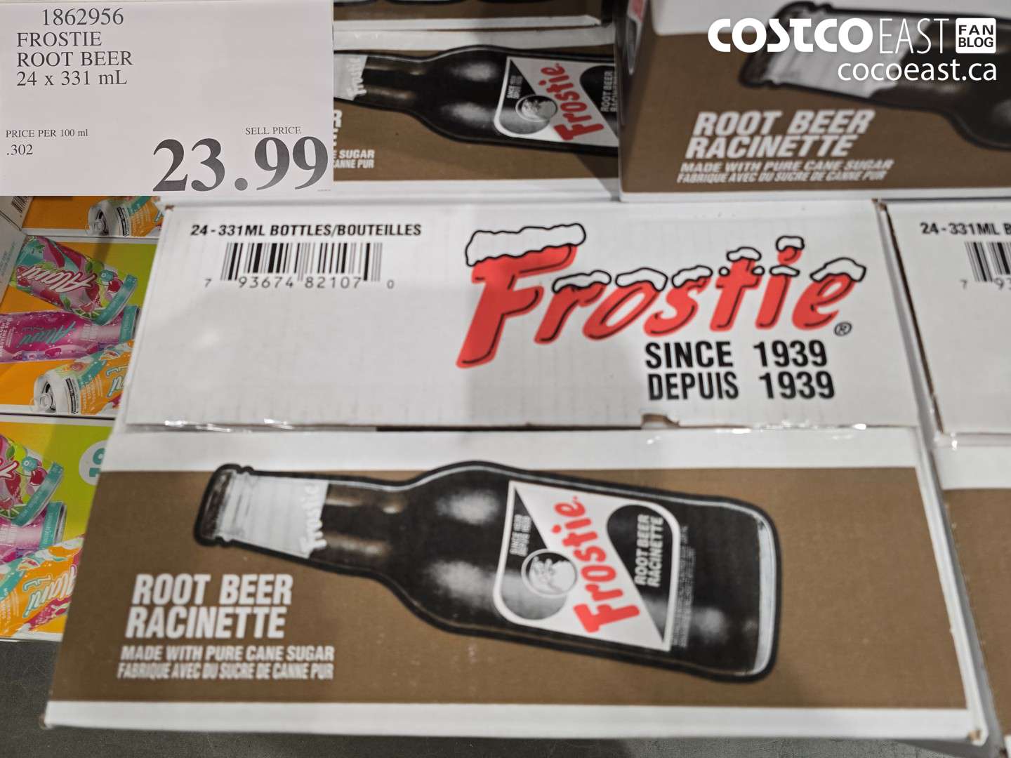 1862956 FROSTIE ROOT BEER 24 X 331 ML $23.99