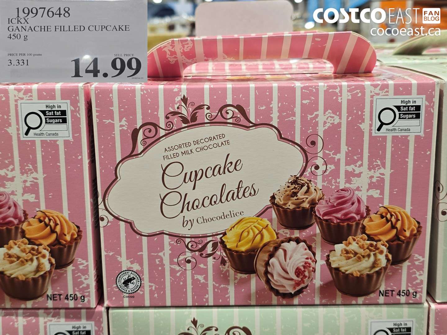 1997648 GANACHE FILLED CUPCAKE 450 G $14.99