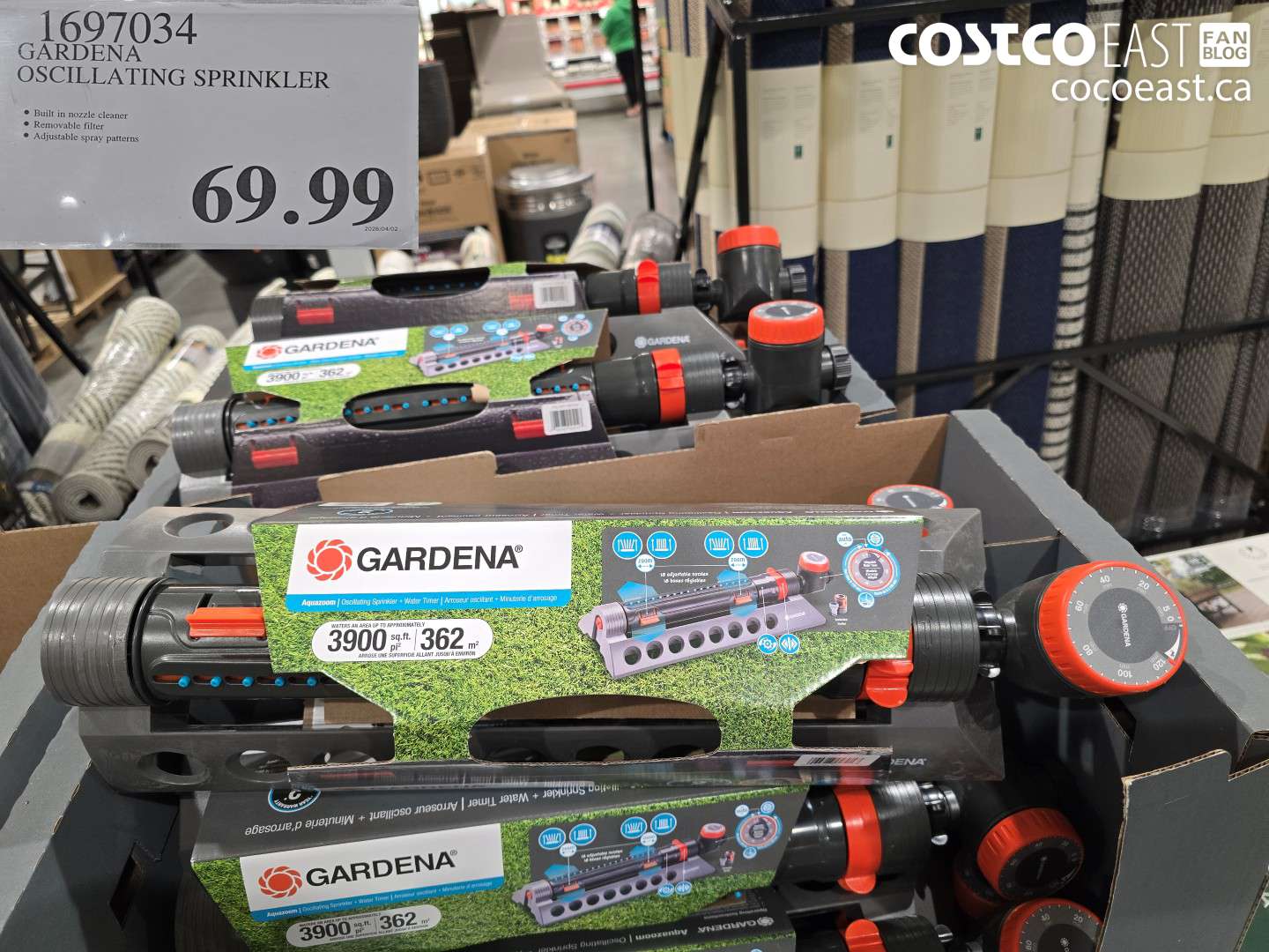 1697034 GARDENA OSCILLATING SPRINKLER $69.99