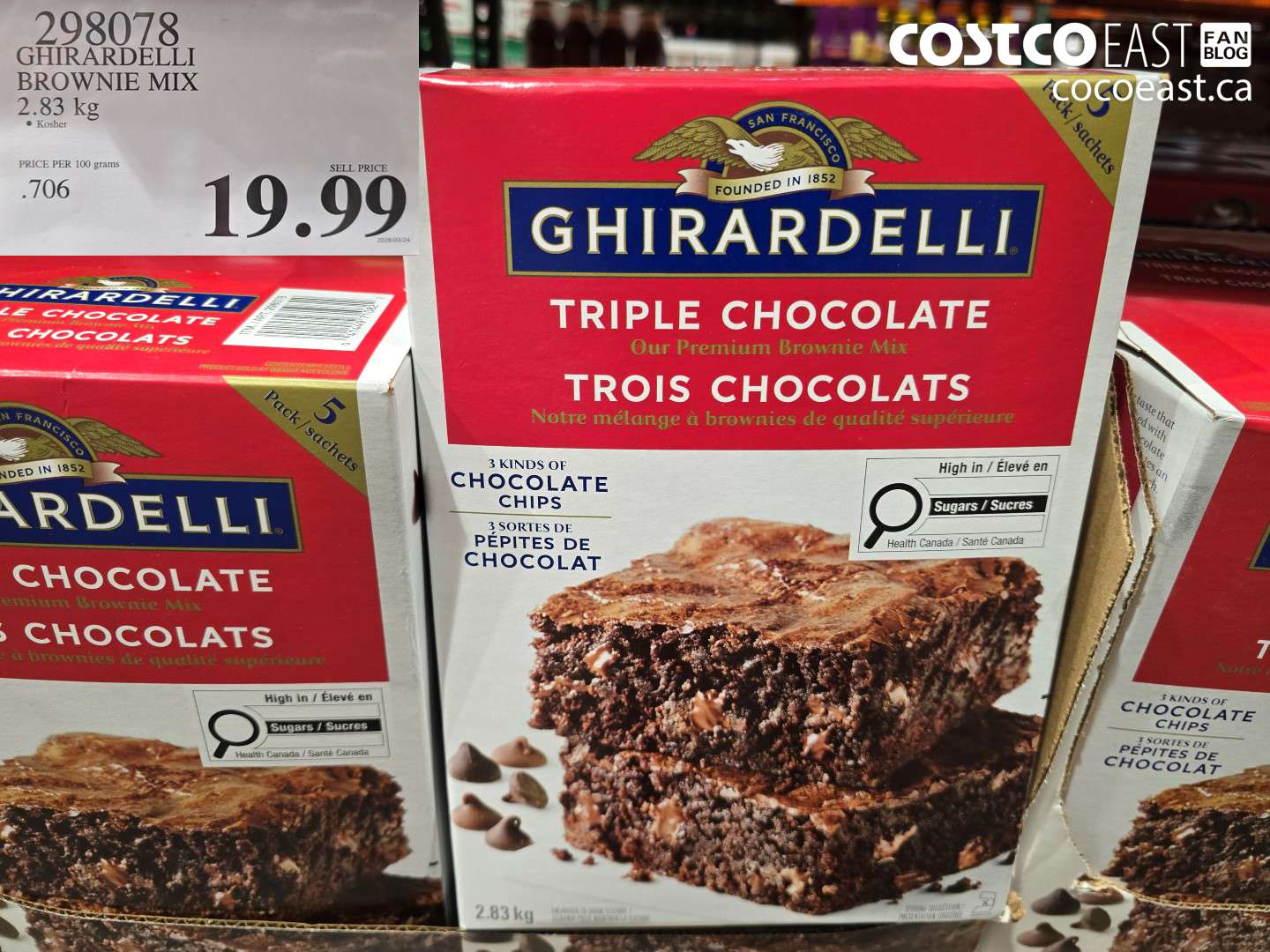 298078 GHIRARDELLI BROWNIE MIX 2.83 KG $19.99