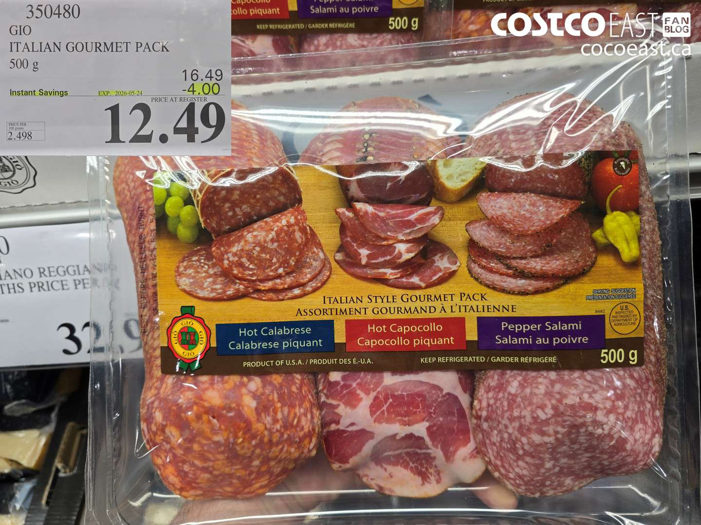 350480 GIO ITALIAN GOURMET PACK 500 G ($4.00 INSTANT SAVINGS EXPIRES ON 2026-05-24) $12.49