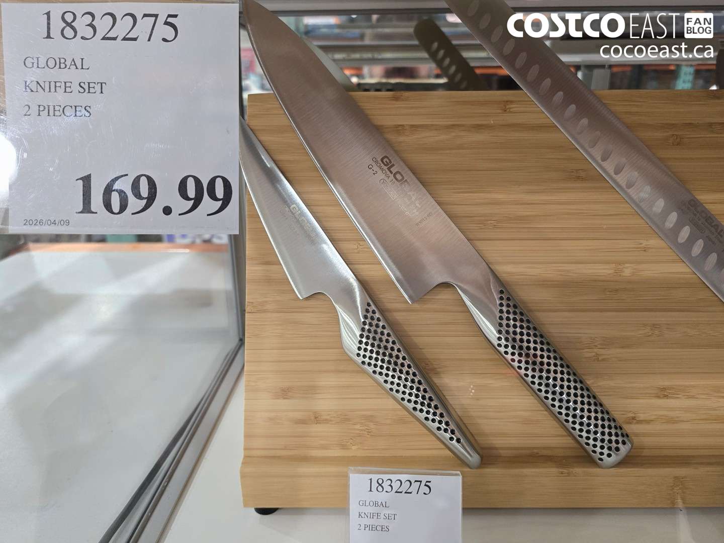 1832275 GLOBAL KNIFE SET 2 PIECES $169.99