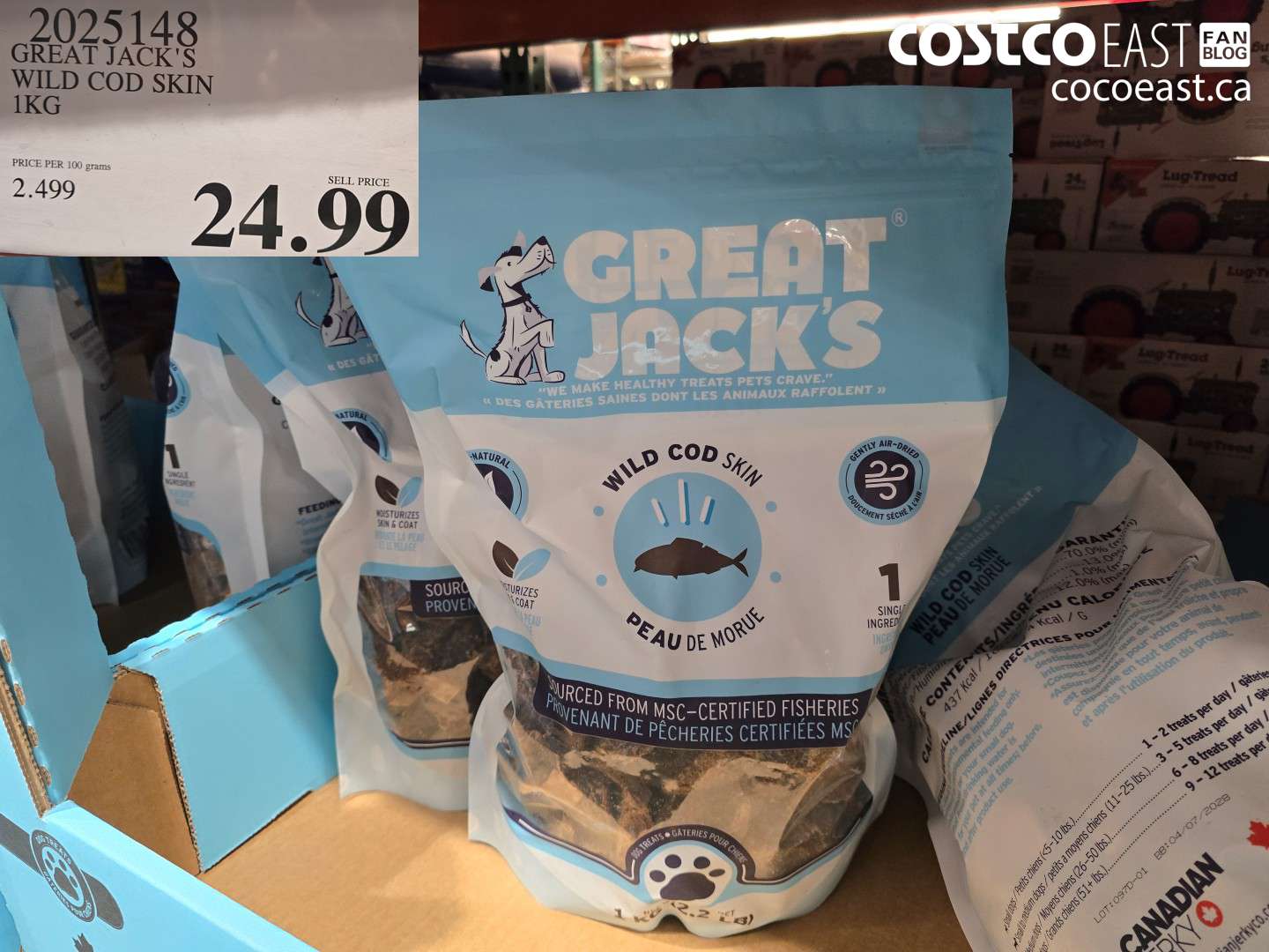 2025148 GREAT JACK'S WILD COD SKIN 1KG $24.99
