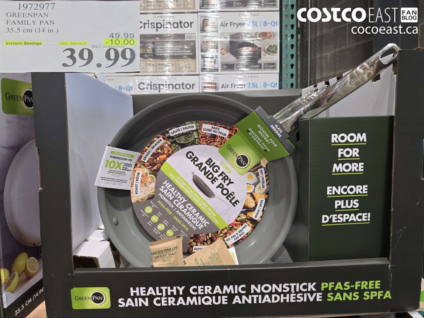 1972977 GREENPAN FAMILY PAN 35.5 CM (14 IN.) ($10.00 INSTANT SAVINGS EXPIRES ON 2026-06-07) $39.99
