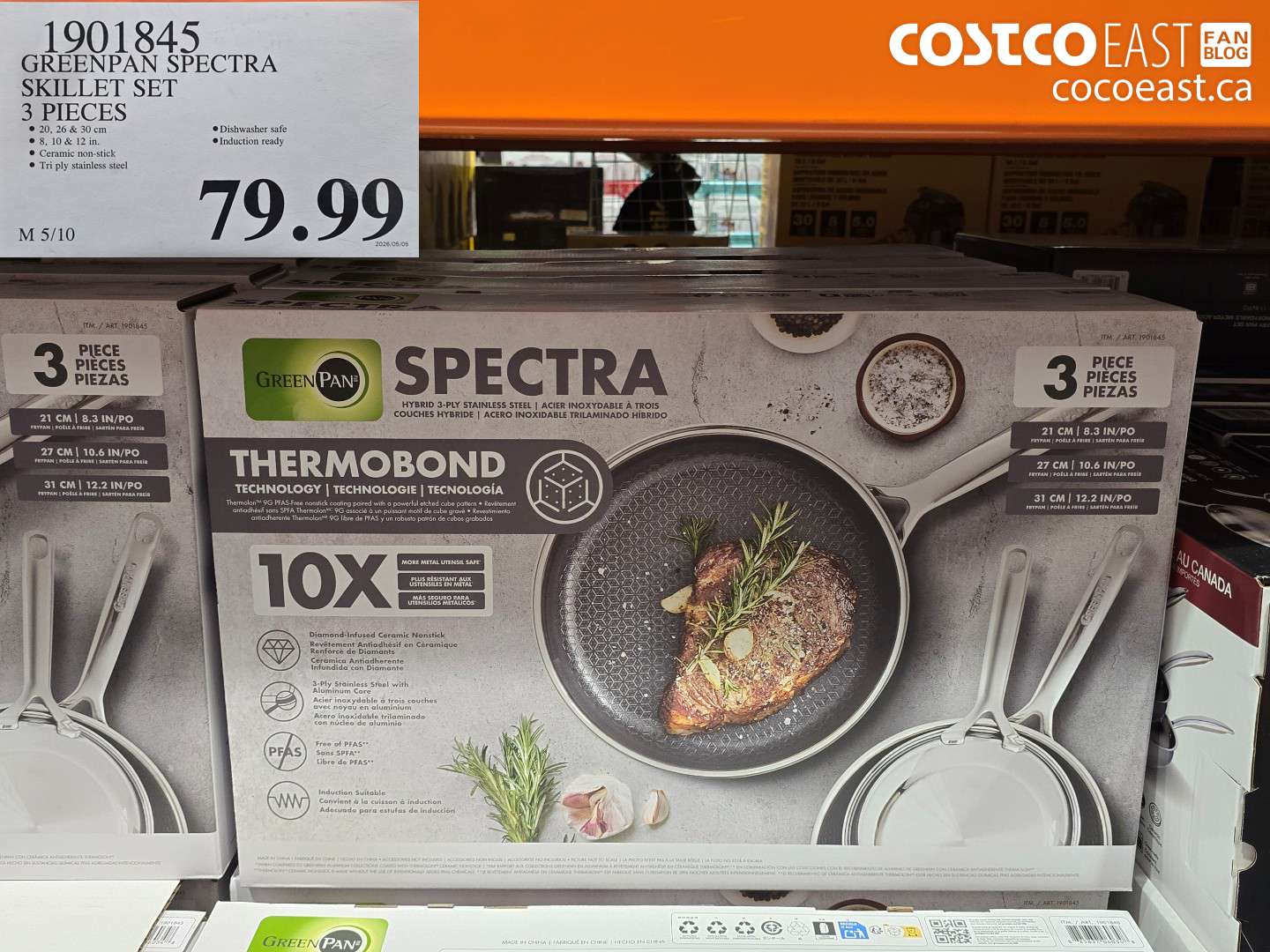 1901845 GREENPAN SPECTRA SKILLET SET 3 PIECES $79.99