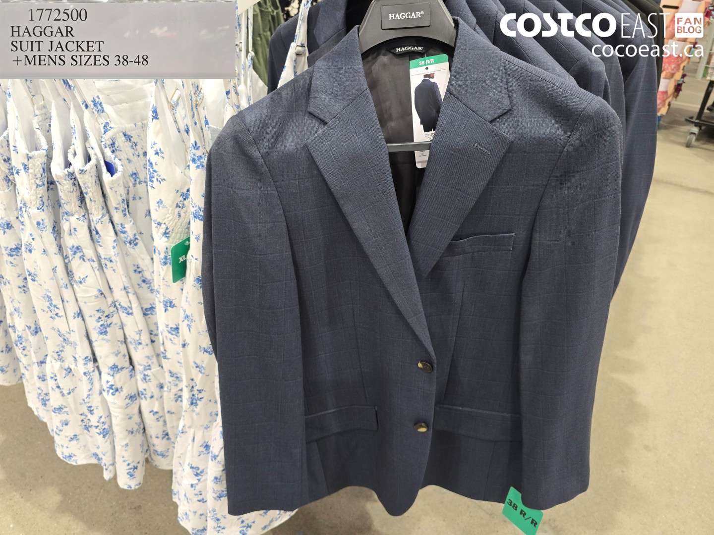 1772500 HAGGAR SUIT JACKET +MENS SIZES 38-48 $99.99