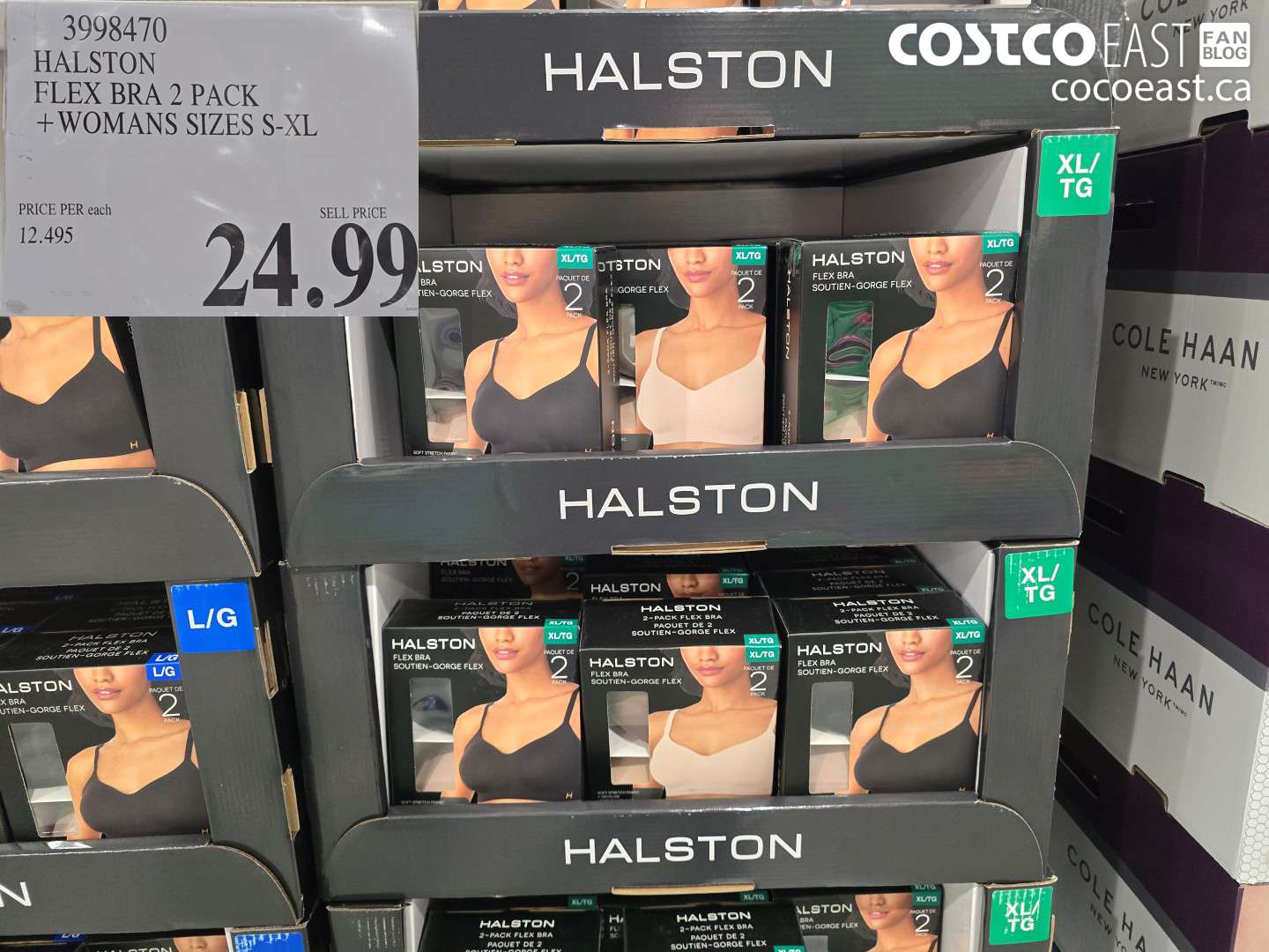 3998470 HALSTON FLEX BRA 2 PACK + WOMANS SIZES S-XL $24.99