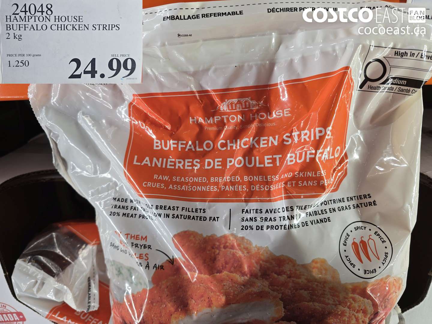 24048 HAMPTON HOUSE BUFFALO CHICKEN STRIPS 2 KG $24.99