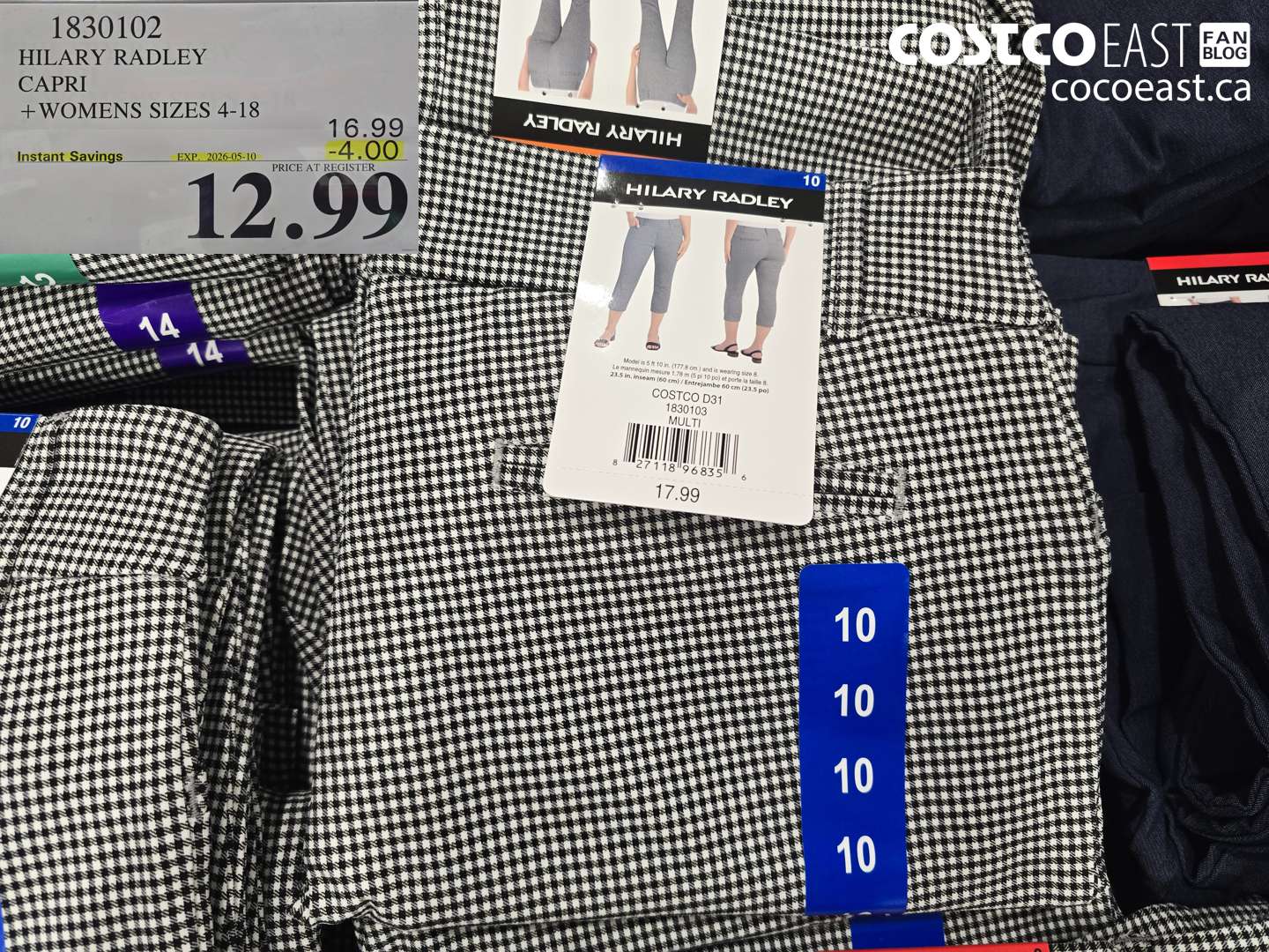 1830102 HILARY RADLEY CAPRI WOMENS SIZES 4-18 ($4.00 INSTANT SAVINGS EXPIRES ON 2026-05-10) $12.99
