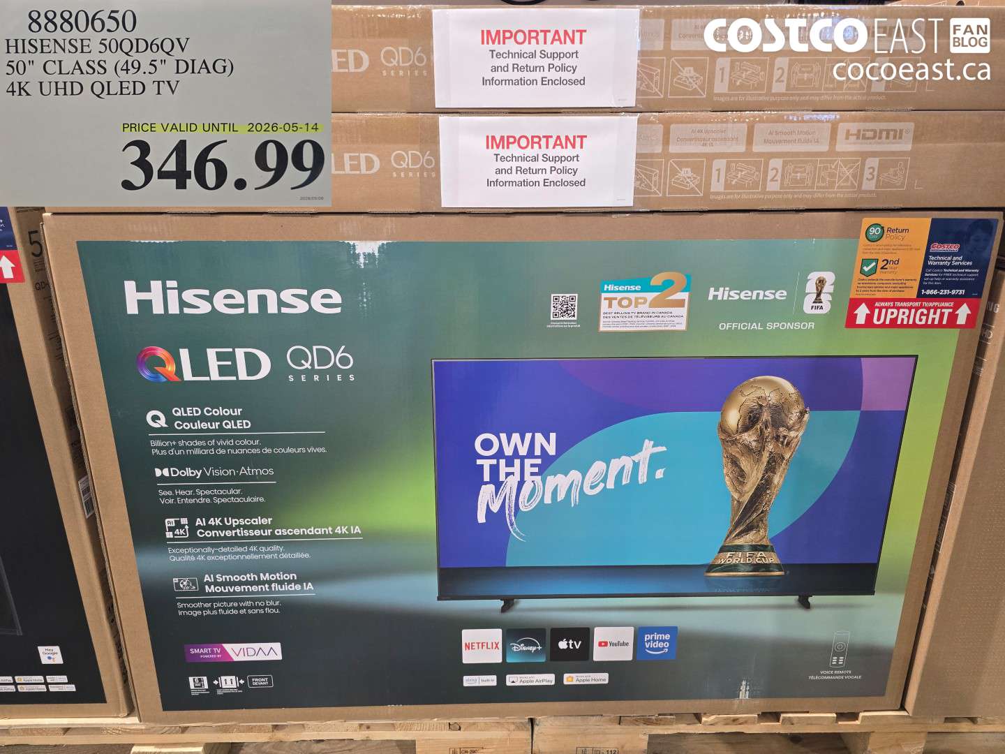 8880650 HISENSE 50QD6QV 50