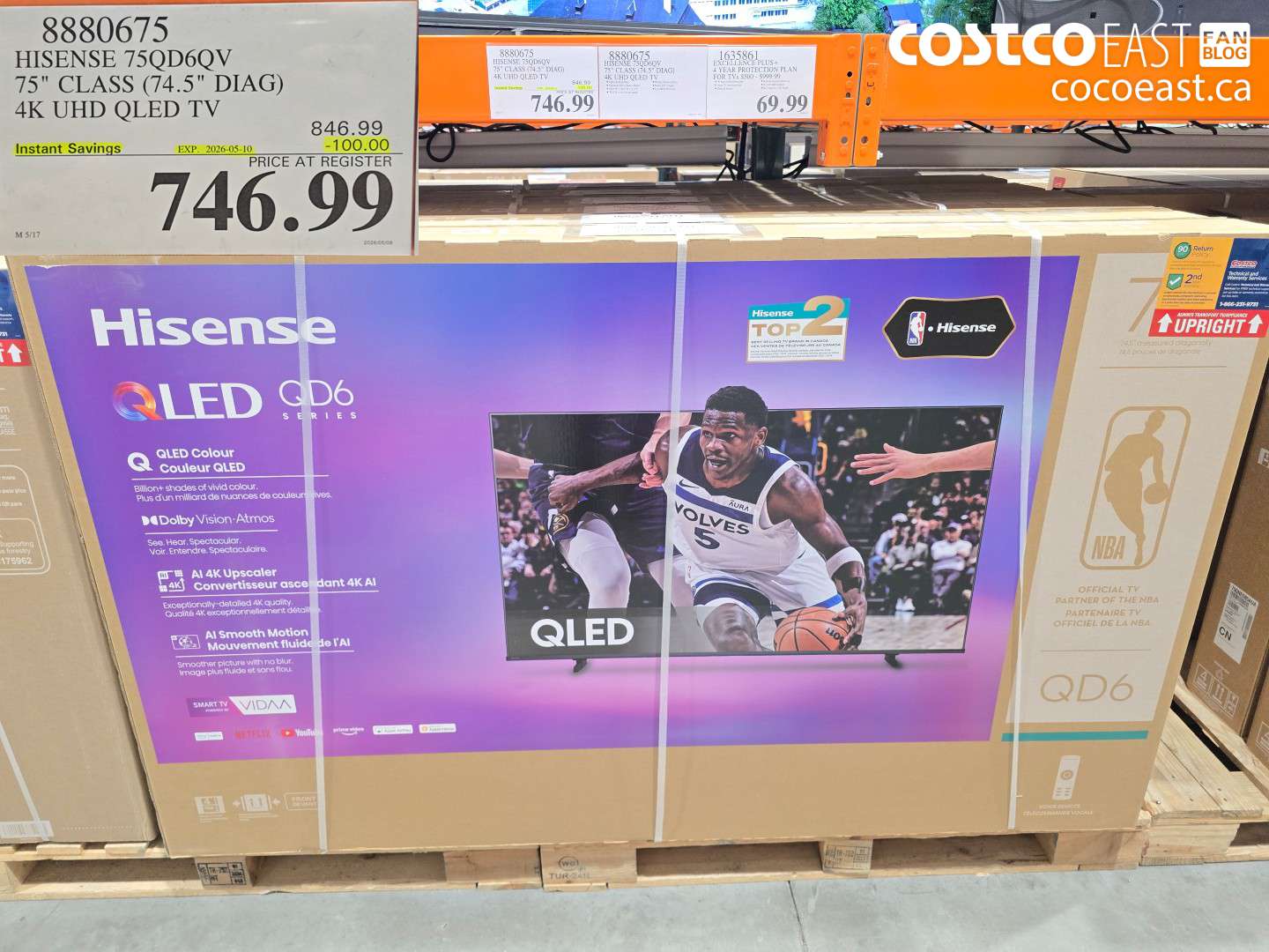 8880675 HISENSE 75QD6QV 75