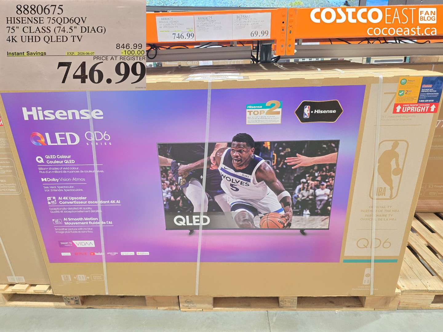 8880675 HISENSE 75QD6QV 75