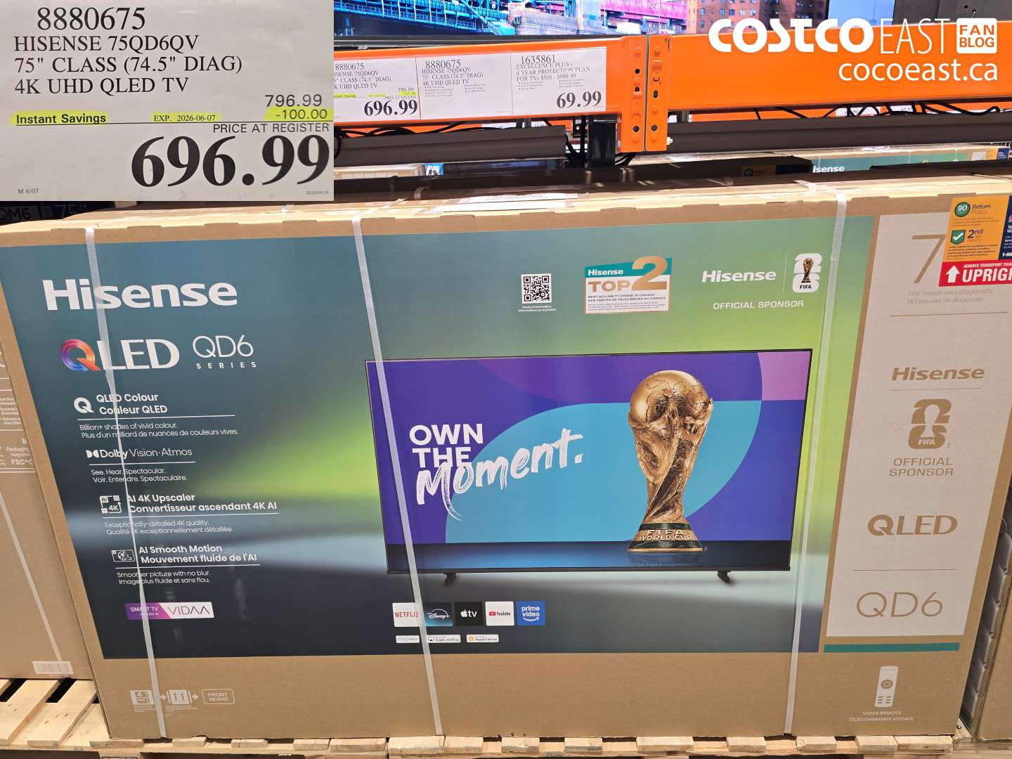 8880675 HISENSE 75QD6QV 75