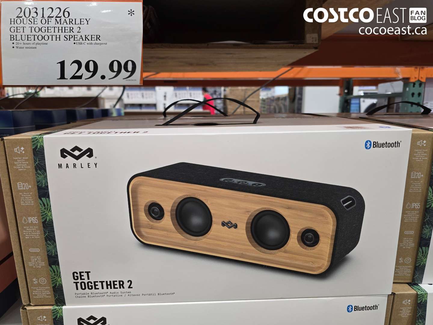 2031226 HOUSE OF MARLEY GET TOGETHER 2 BLUETOOTH SPEAKER $129.99