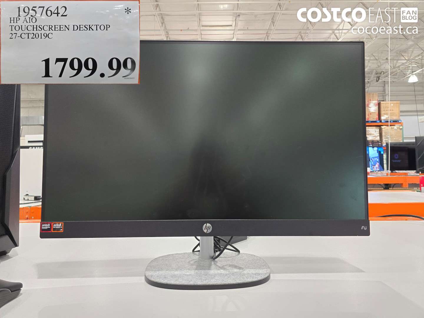 1957642 HP A10 TOUCHSCREEN DESKTOP 27-CT2019C $1799.99