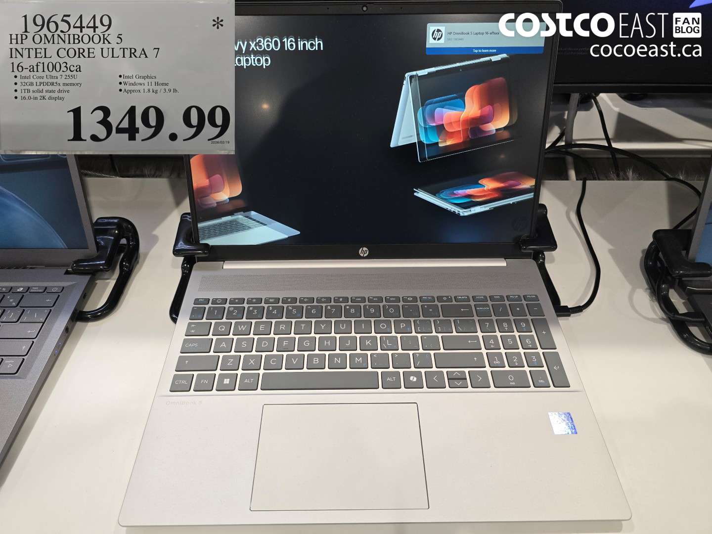1965449 HP OMNIBOOK 5 INTEL CORE ULTRA 7 16-AF1003CA $1349.99