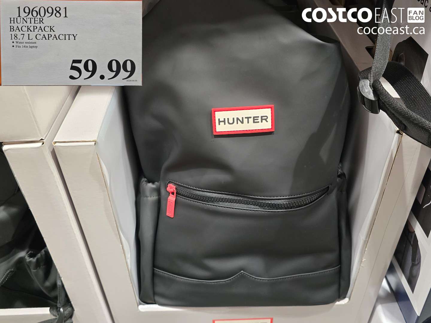 1960981 HUNTER BACKPACK 18.7 L CAPACITY $59.99
