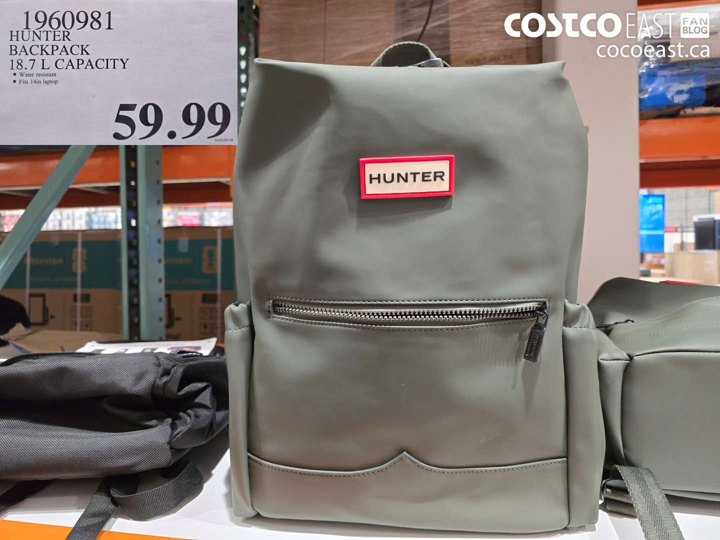 1960981 HUNTER BACKPACK 18.7 L CAPACITY $59.99